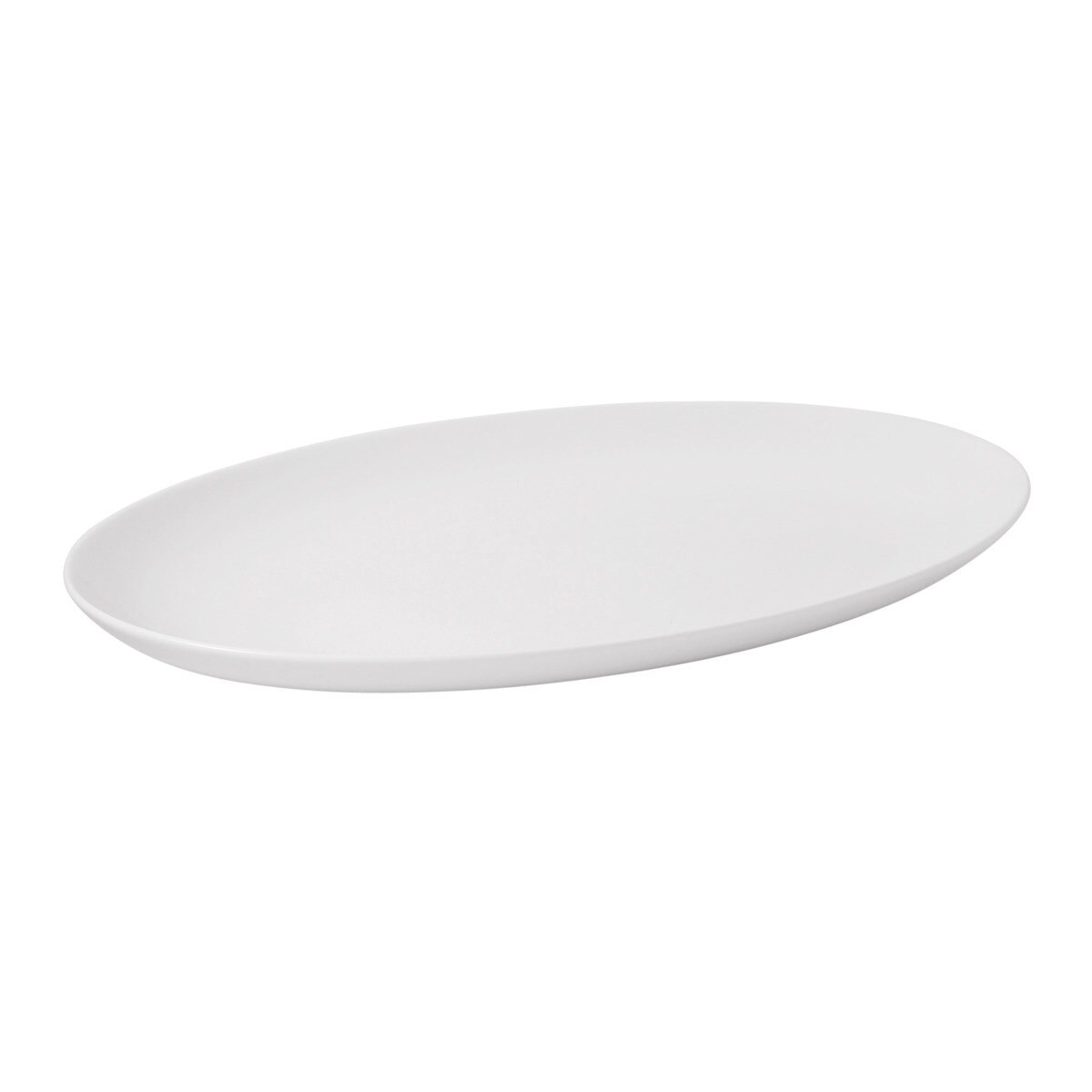 Travessa oval arredondada Bone China Essential El Corte Inglés Branco-2