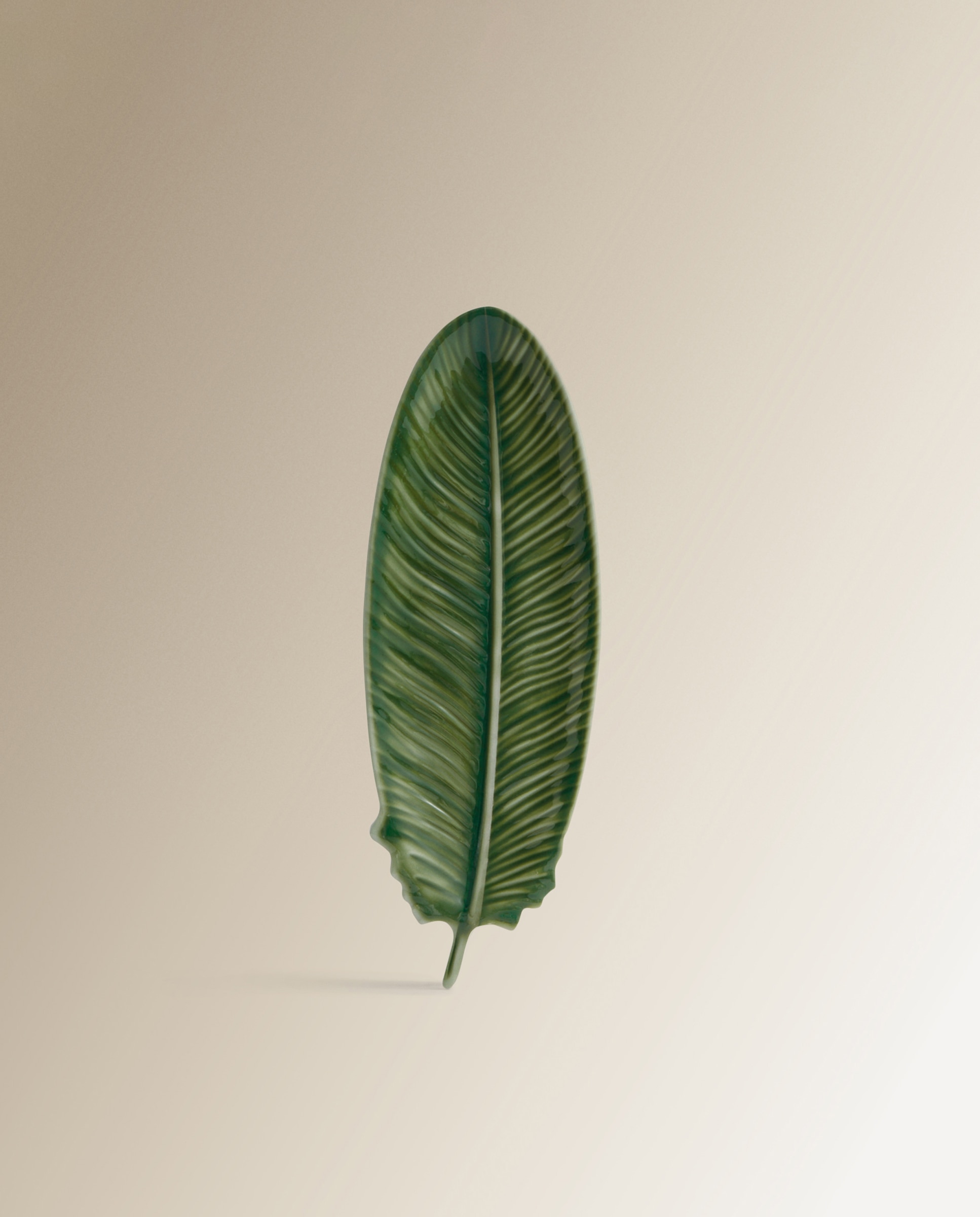 Travessa em forma de folha de melamina Selva El Corte Inglés Verde-1