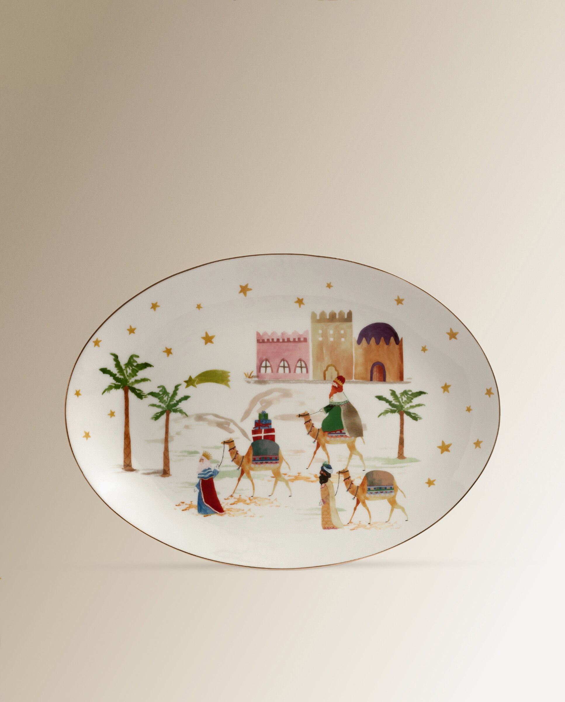 Fuente oval Reyes Magos El Corte Inglés - Blanco Blanco-1