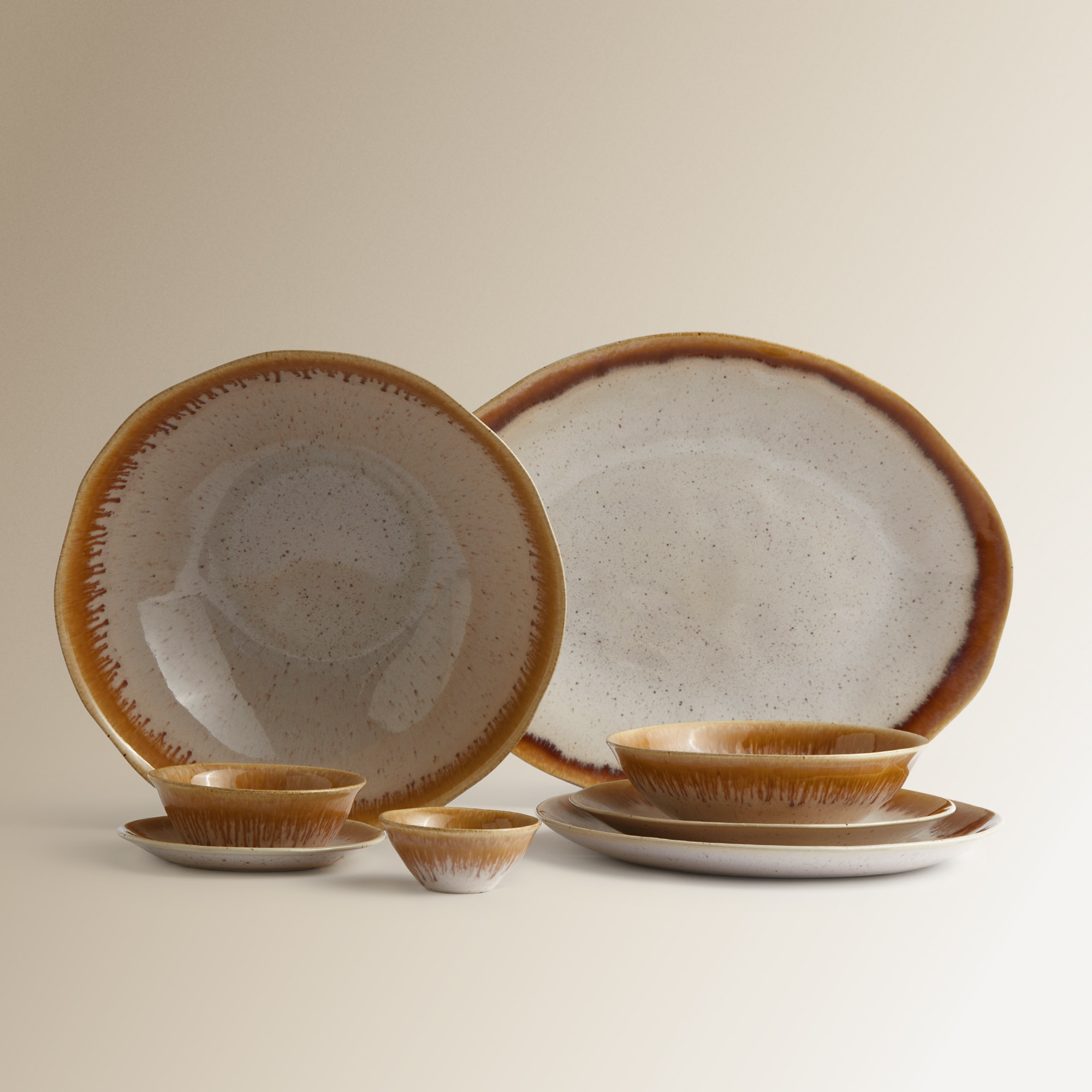 Travessa Oval Amber Creme-9