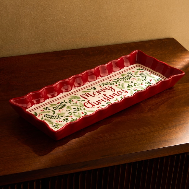 Imagen 0 de Fuente rectangular Merry Christmas El Corte Inglés