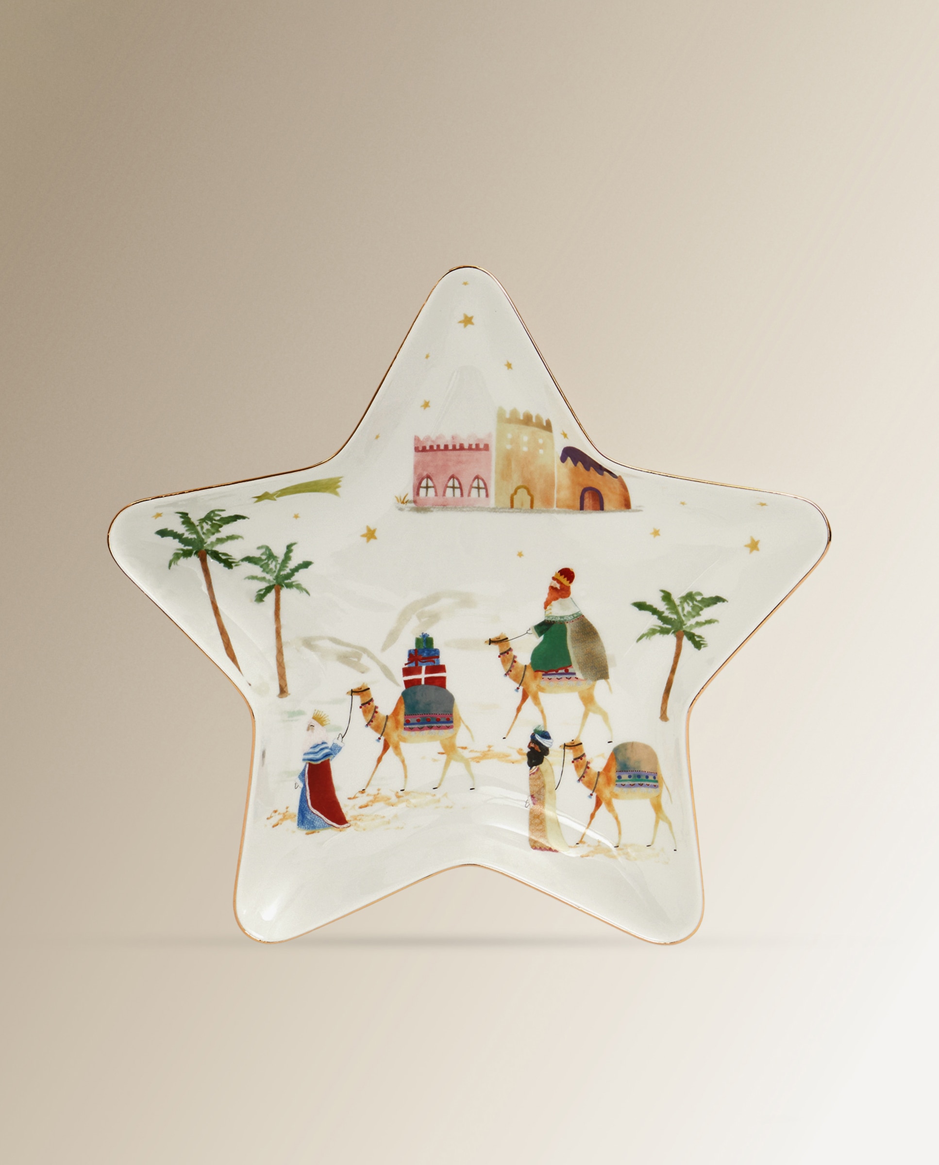 Travessa Estrela Reis Magos Natal Multicolor-1