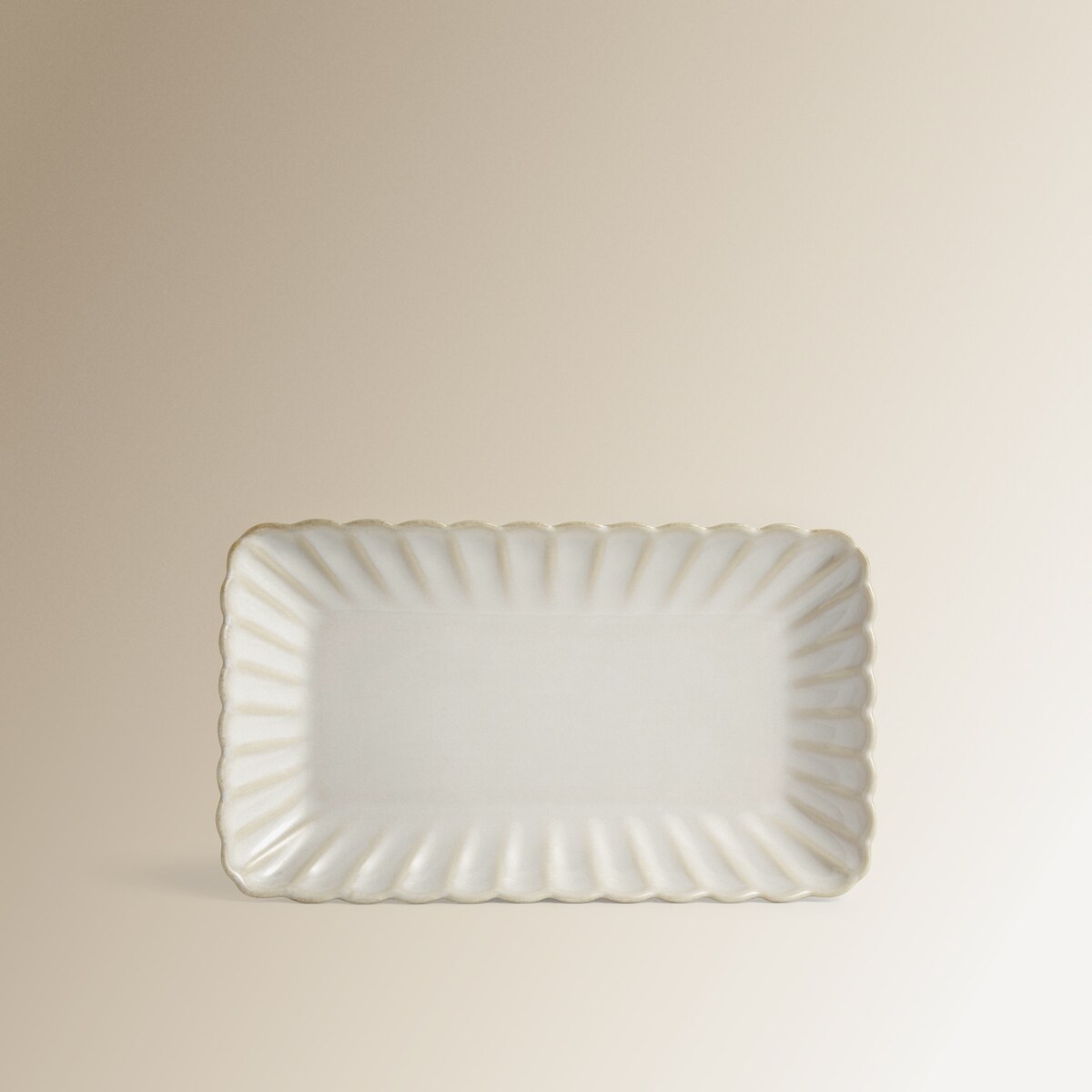 Fuente rectangular Dalia El Corte Inglés Blanco-1