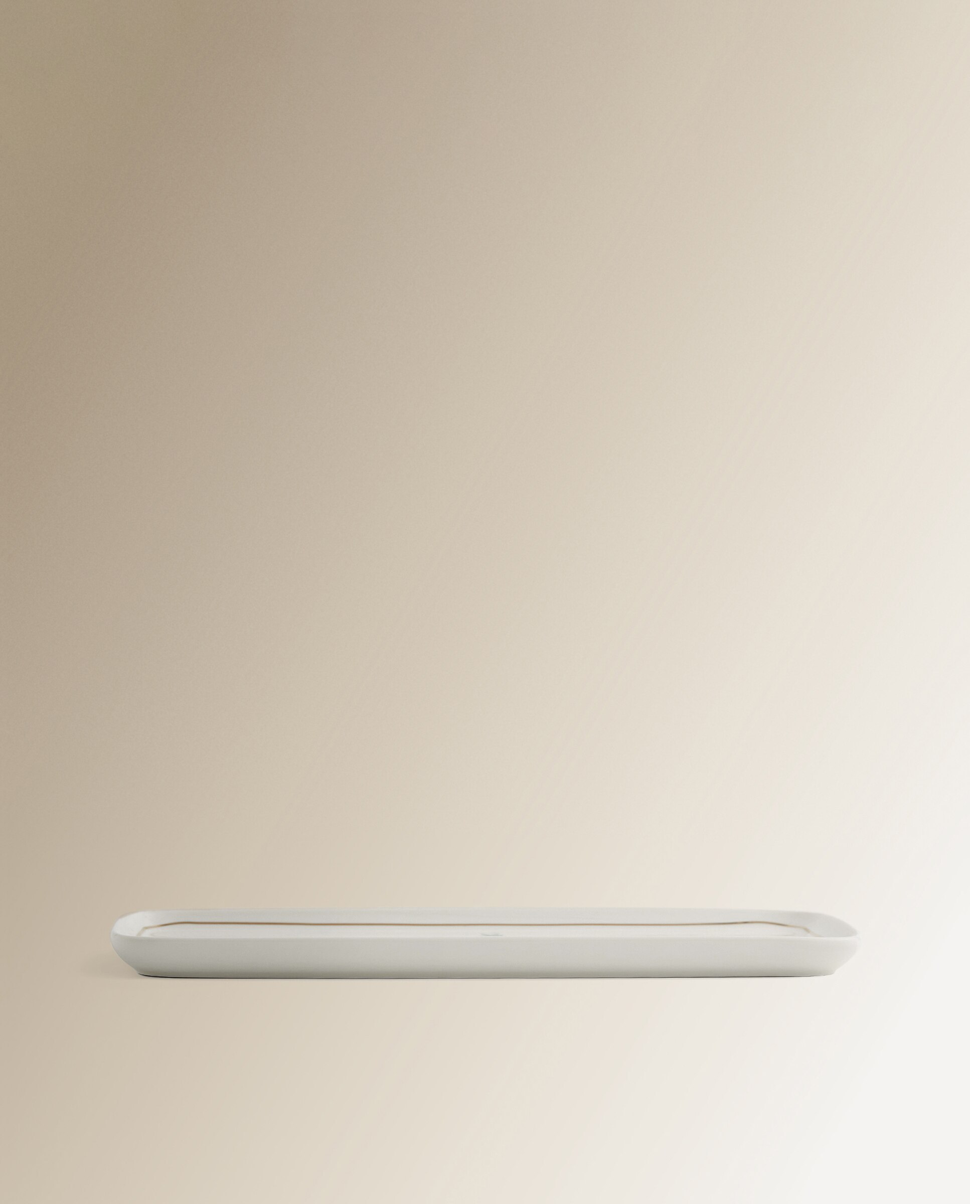 Travessa Retangular Polo Norte Natal Branco-2