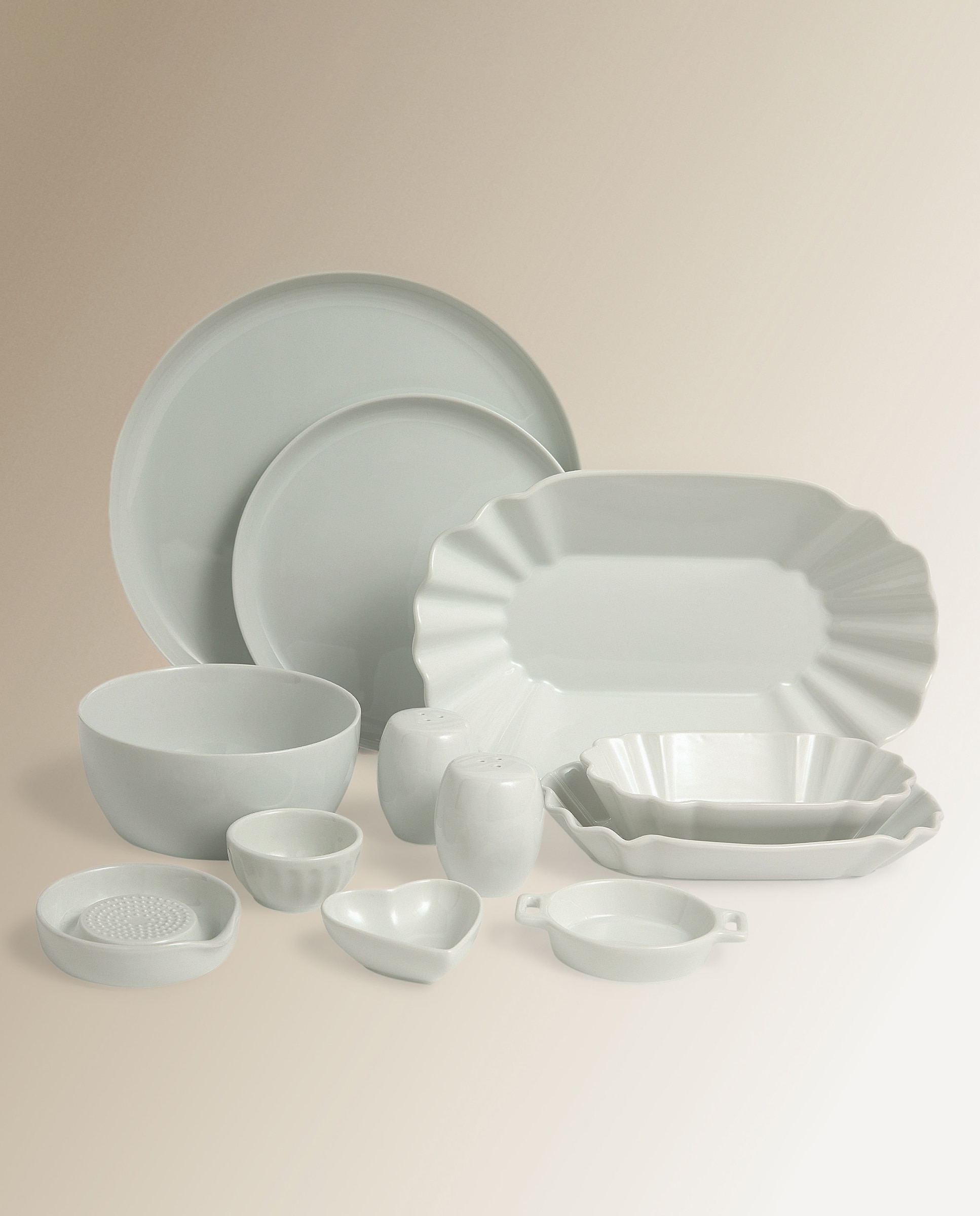 Travessa de Porcelana Universal Branco-4