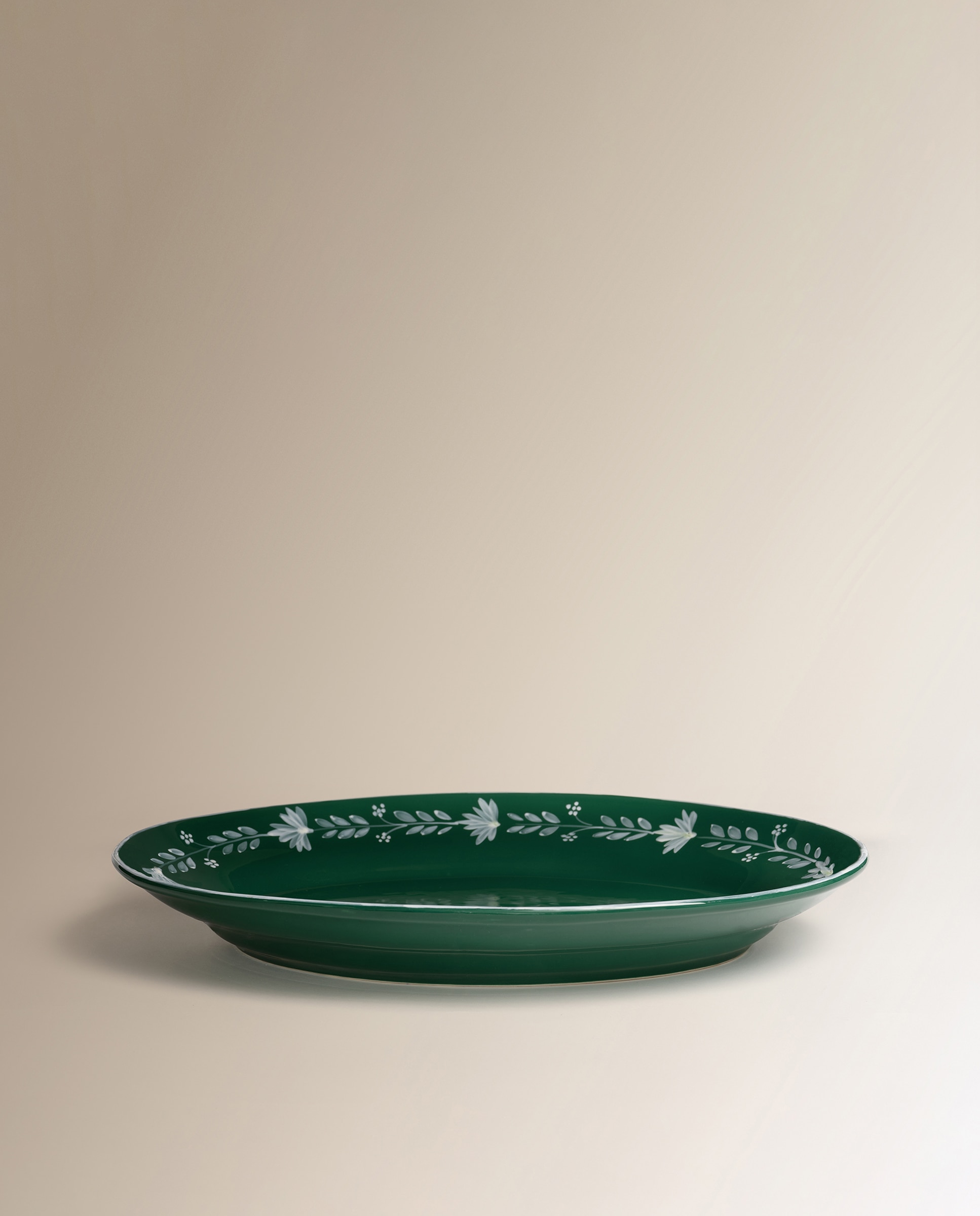 Travessa Pintada à Mão Alameda - Verde Verde-2