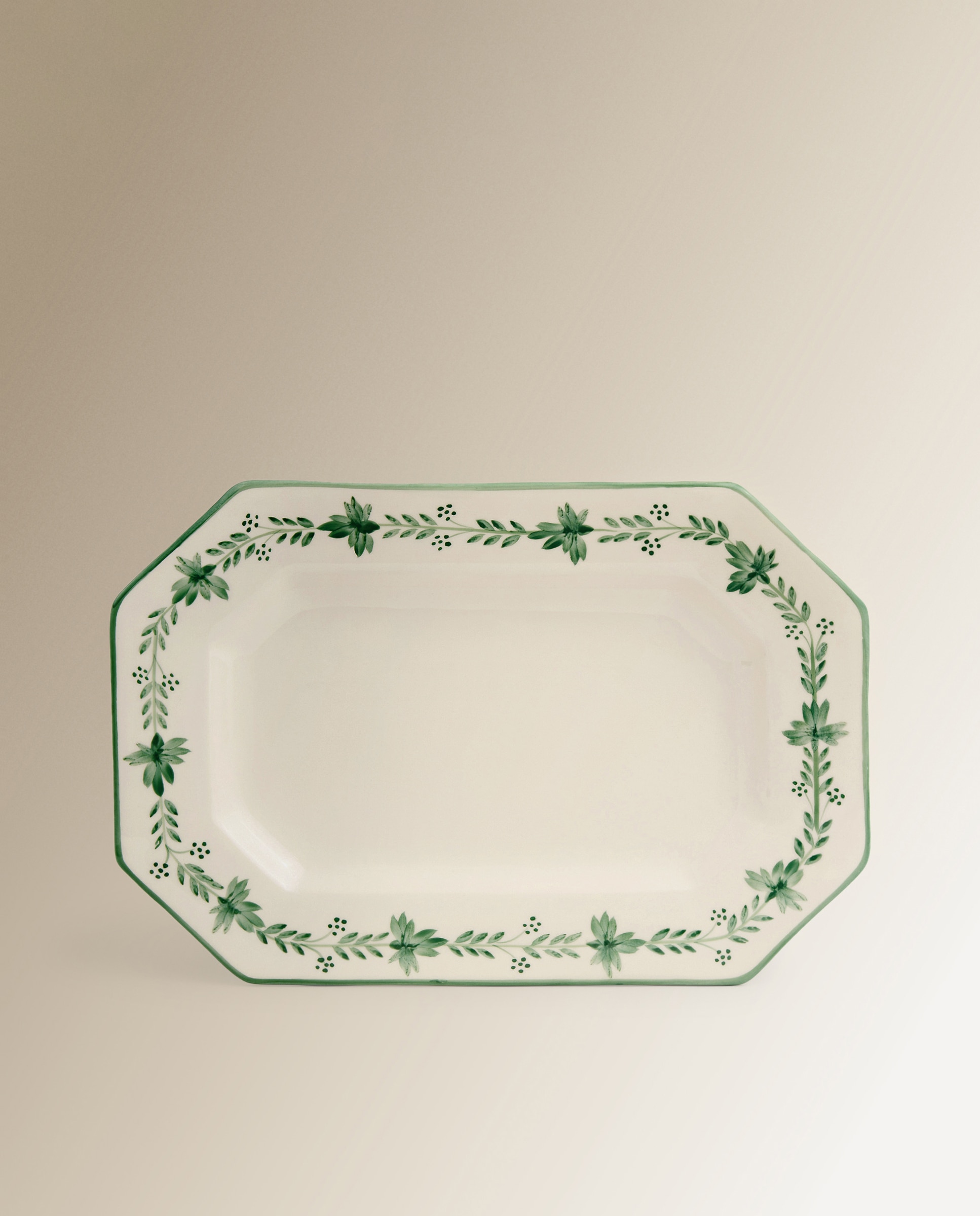 Travessa Pintada à Mão Alameda - Branco Branco-1