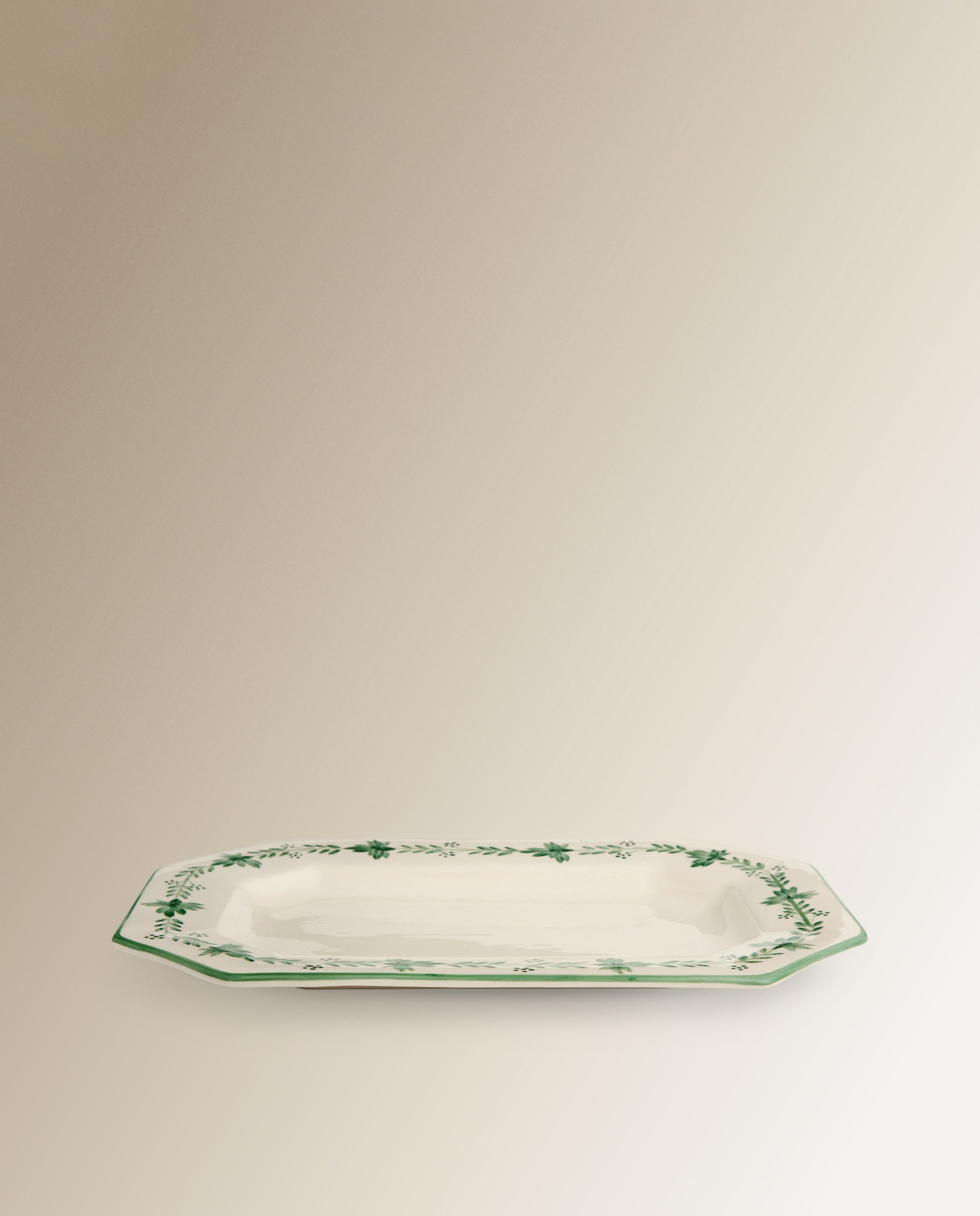 Travessa Pintada à Mão Alameda - Branco Branco-2