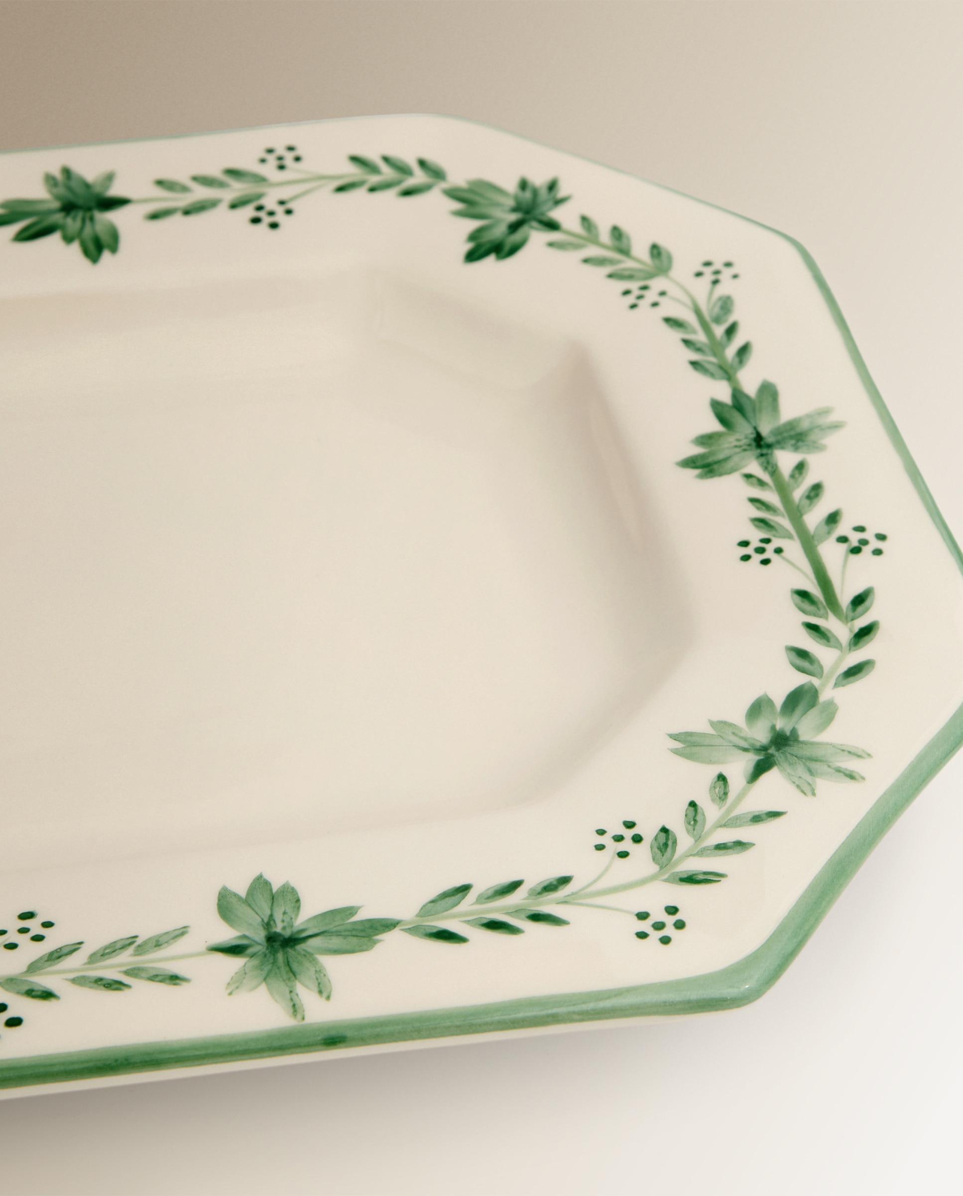 Travessa Pintada à Mão Alameda - Branco Branco-3