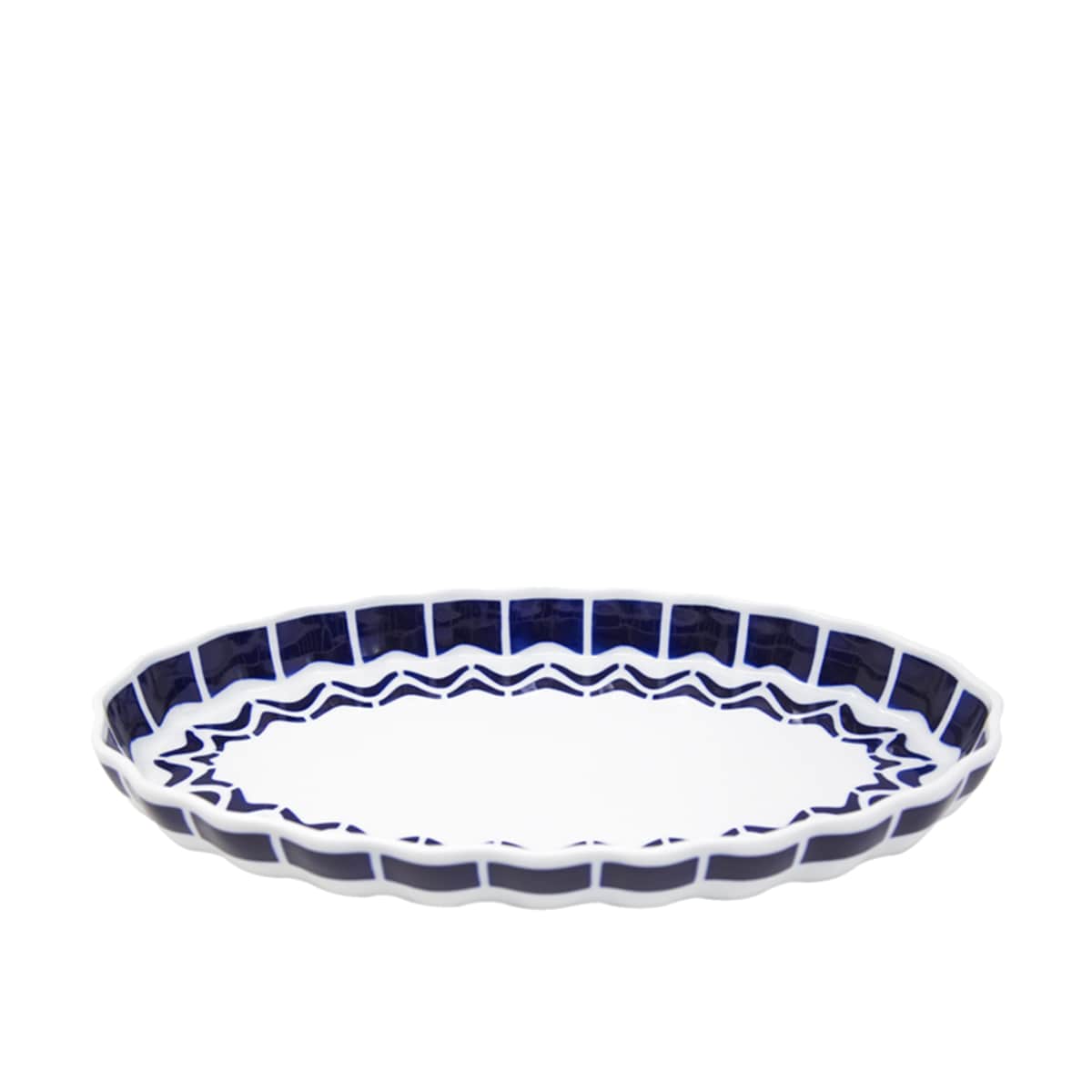 Fuente de horno elíptica Marbadás Sargadelos Azul-1