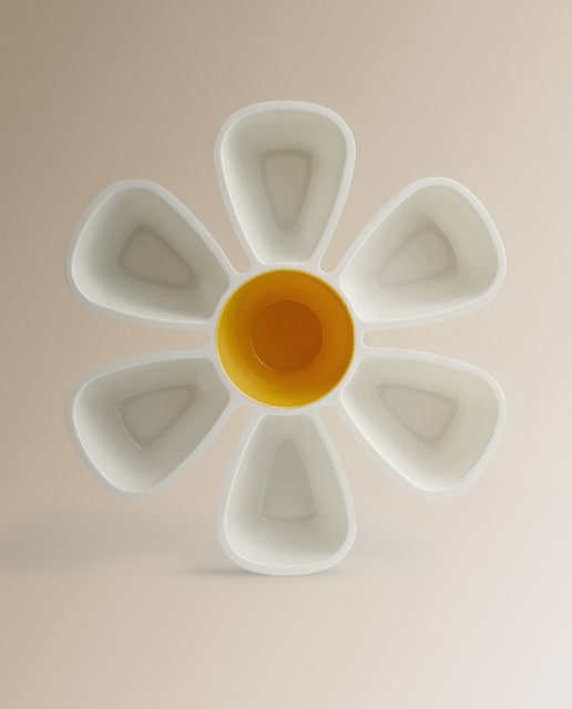 Imagen 0 de Fuente de melamina con 7 compartimentos Flower Maket Basics El Corte Inglés