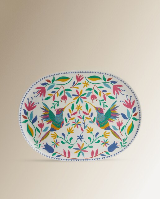 Imagen 0 de Fuente ovalada de melamina Jalisco Basics El Corte Inglés