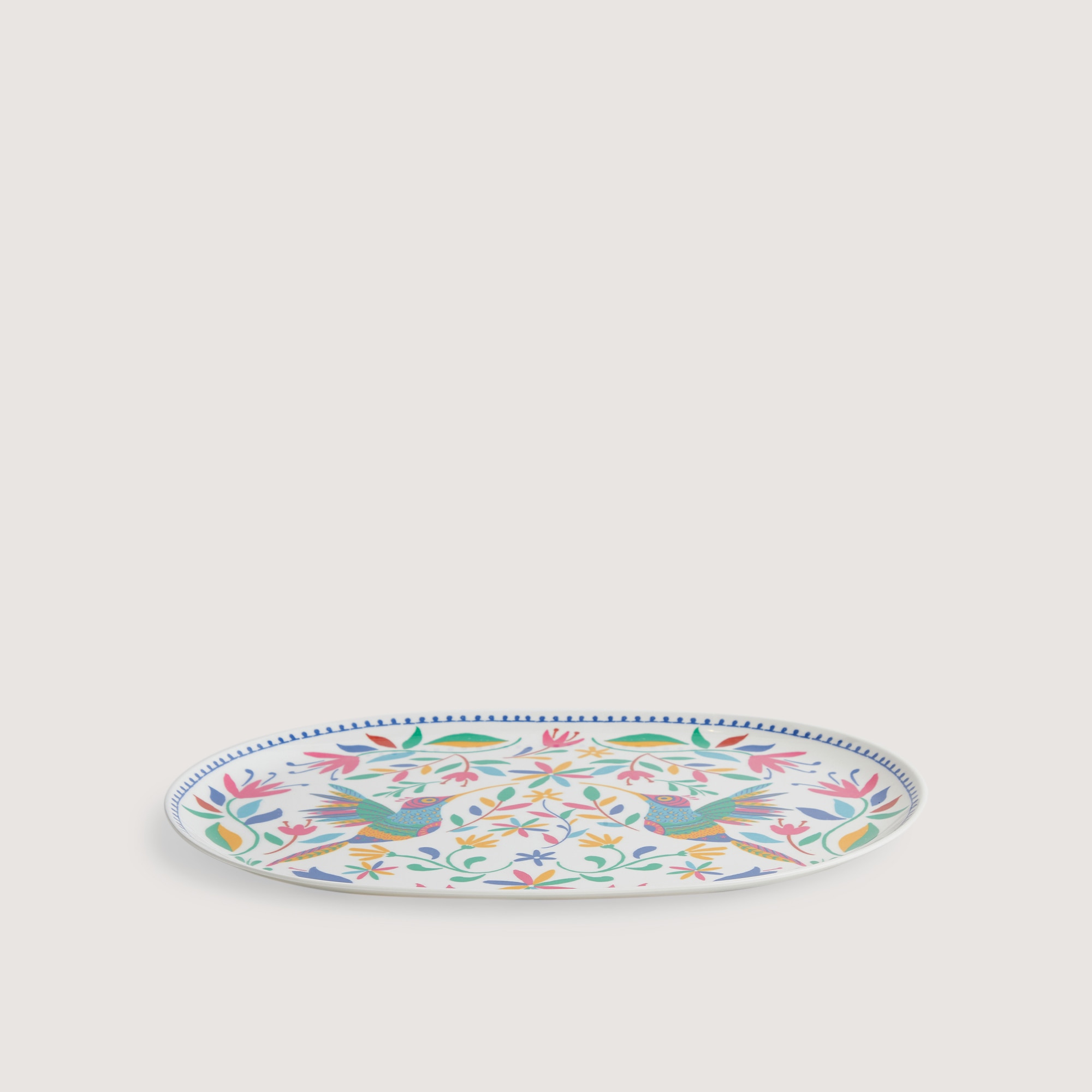 Fuente ovalada de melamina Jalisco Basics El Corte Inglés Multicolor-2