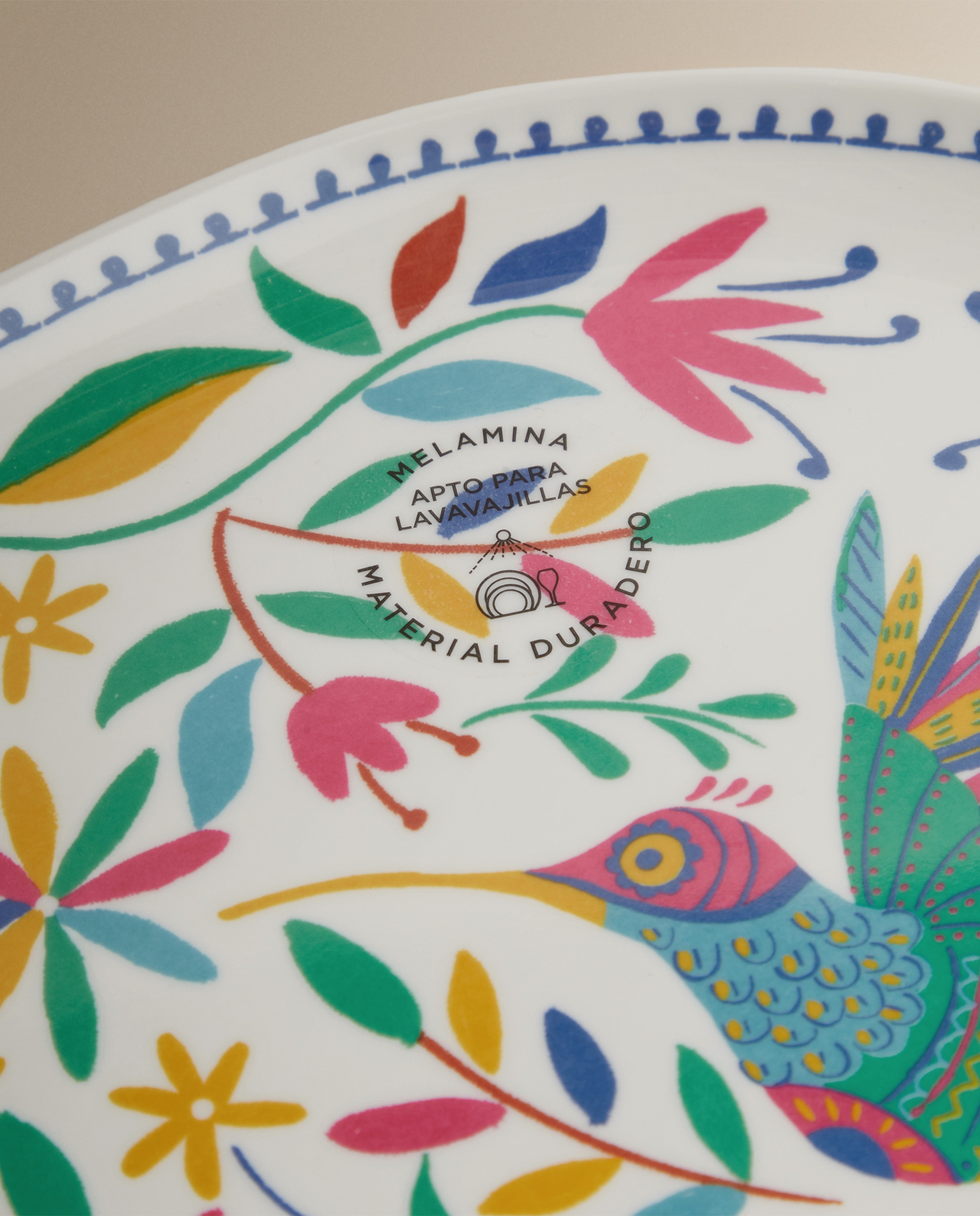 Fuente ovalada de melamina Jalisco Basics El Corte Inglés Multicolor-5