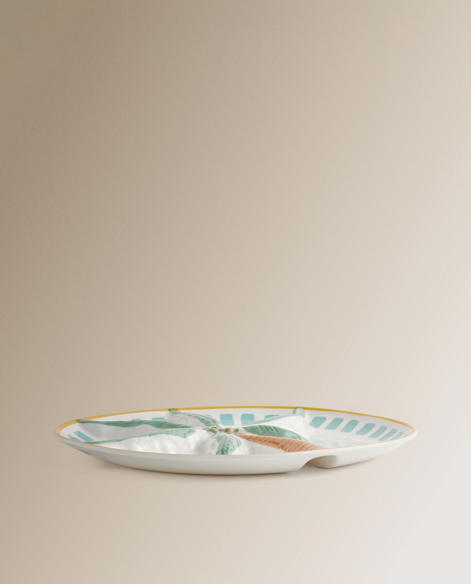 Fuente redonda de melamina Tropical Basics El Corte Inglés Multicolor-3