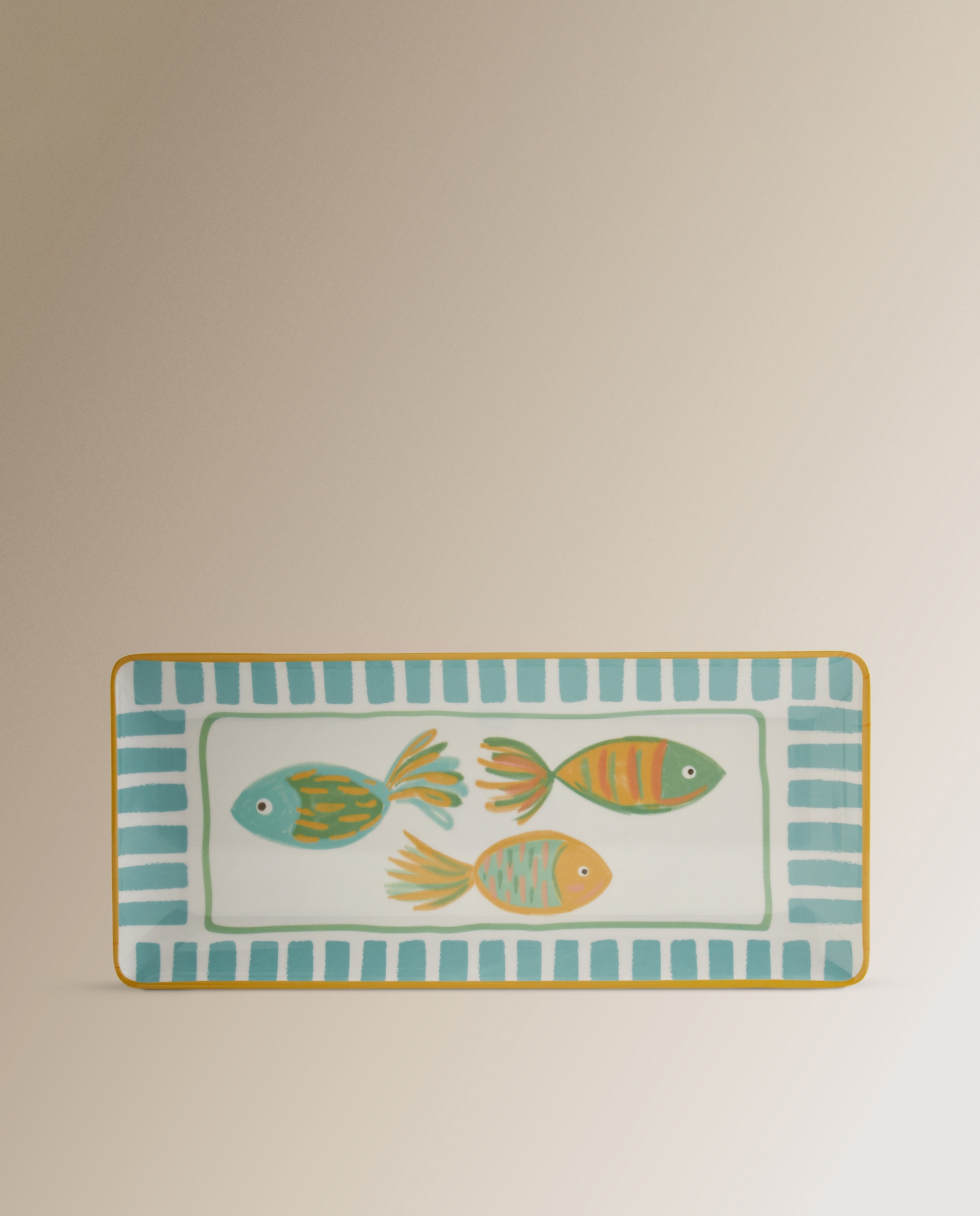 Fuente rectangular pequeña de melamina Pacífico Basics El Corte Inglés Azul-1