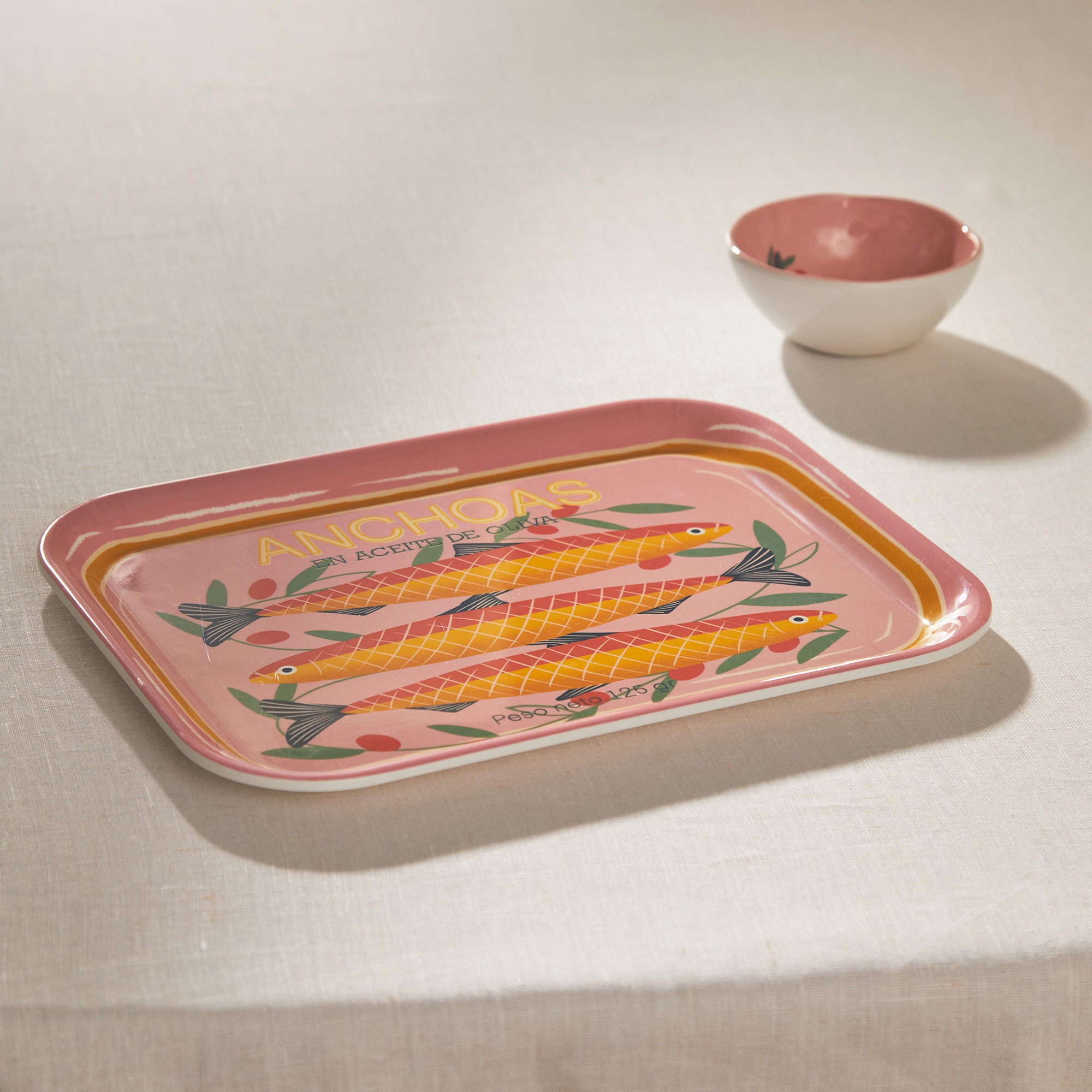 Travessa de Melamina 3 Anchovas Mojácar Rosa-1
