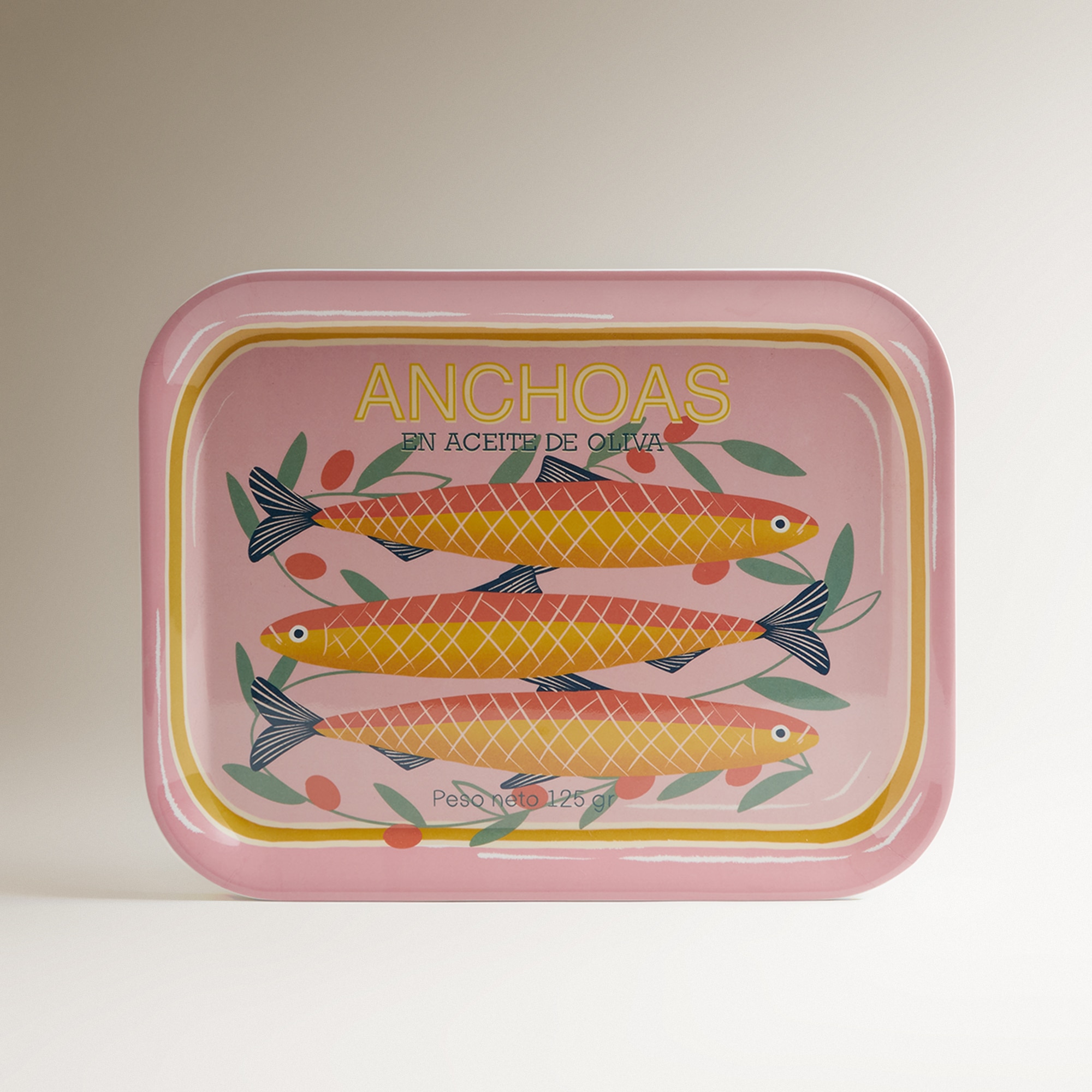 Travessa de Melamina 3 Anchovas Mojácar Rosa-2