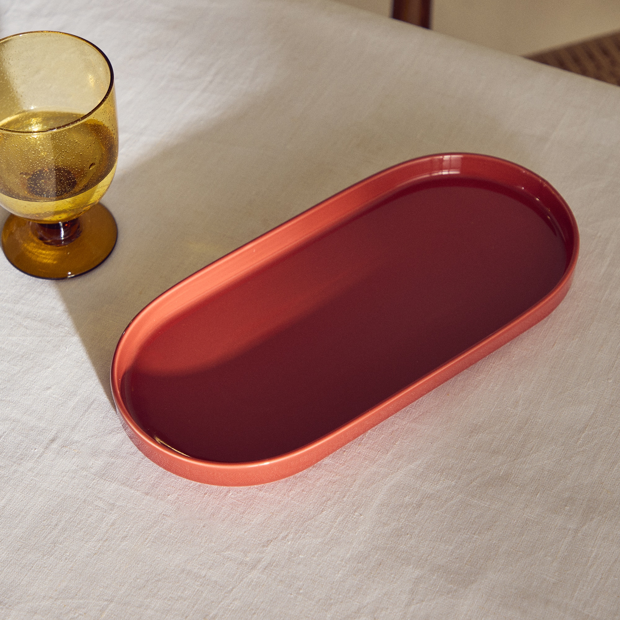 Travessa Oval Colours - Laranja Laranja-1