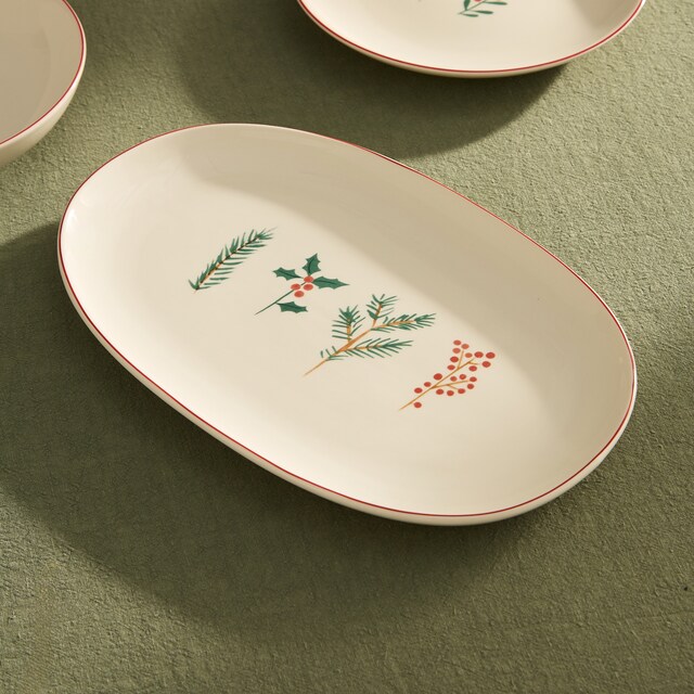 Imagen 0 de Fuente ovalada Berries Navidad