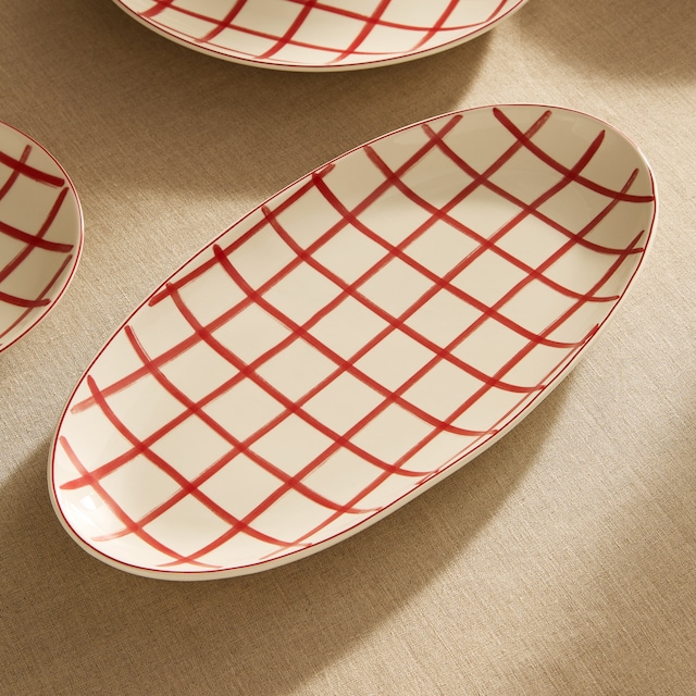 Imagen 0 de Fuente ovalada Higland Navidad