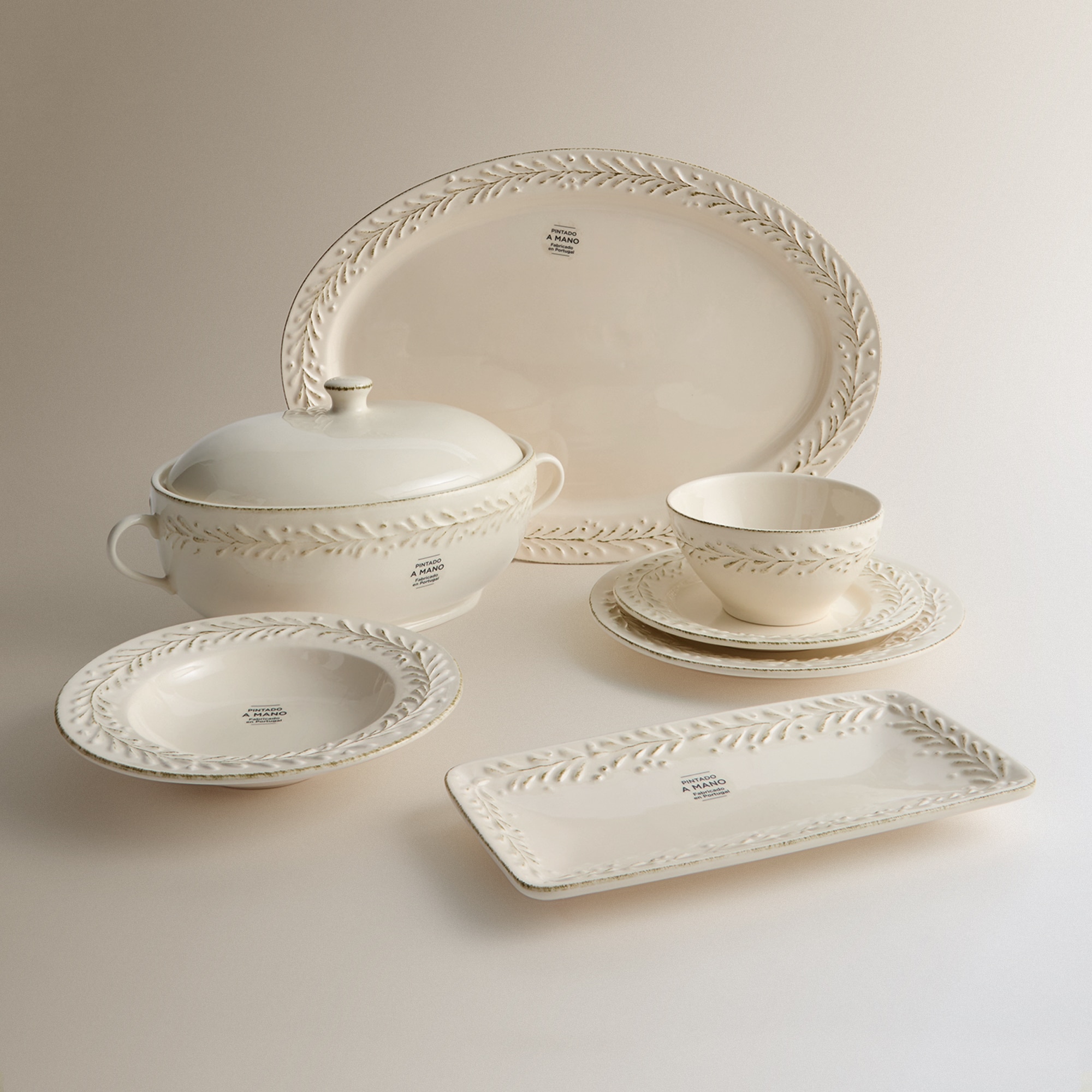 Travessa para Servir Pintada à Mão Emma 5