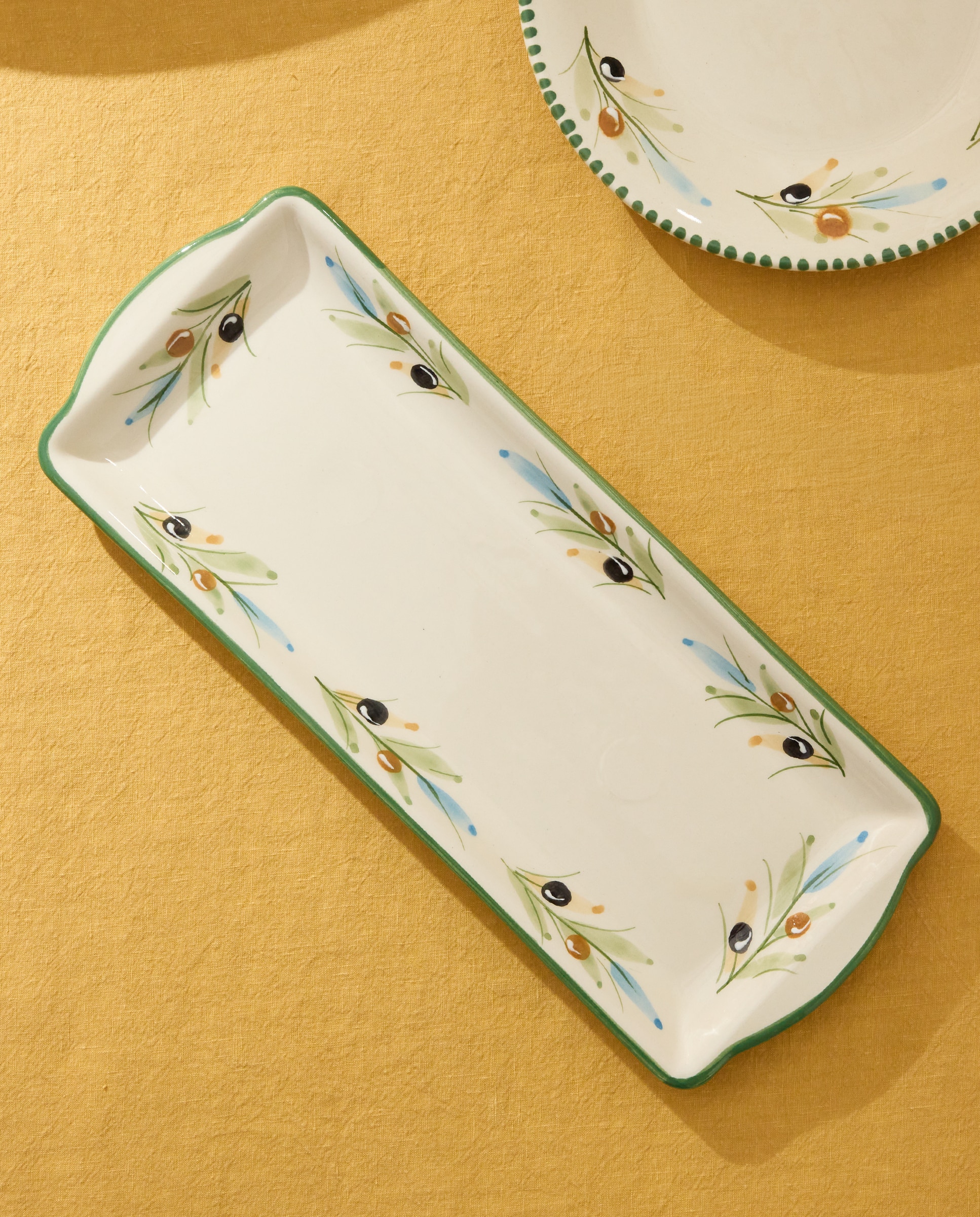 Imagem 0 de Travessa Retangular Pintada à Mão Olivo