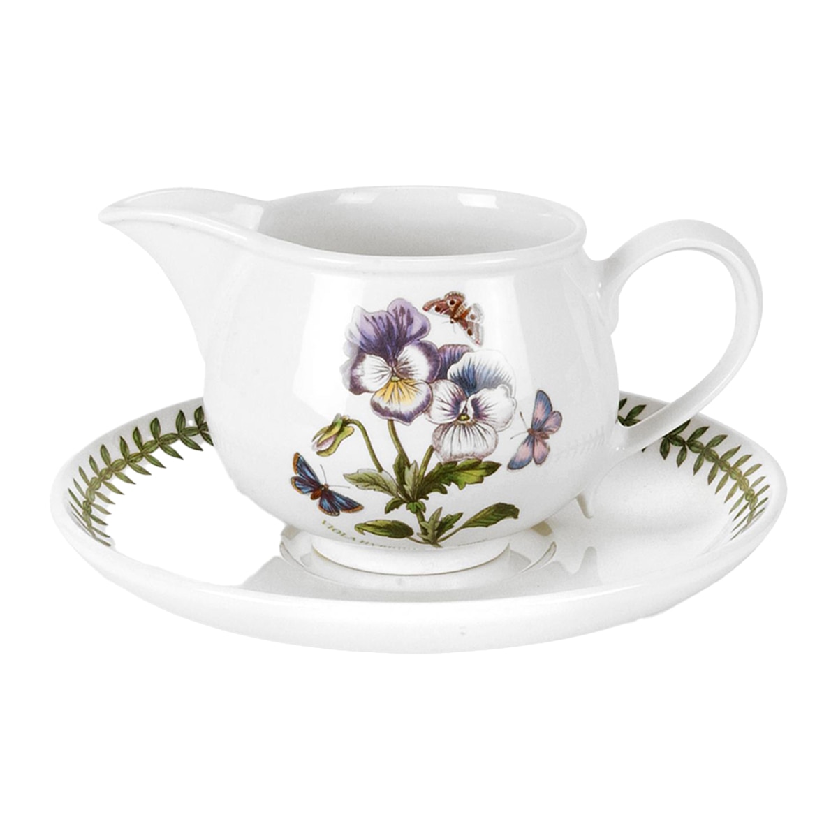 Portmeirion - Salsera con plato Botanic Garden Portmeirion.