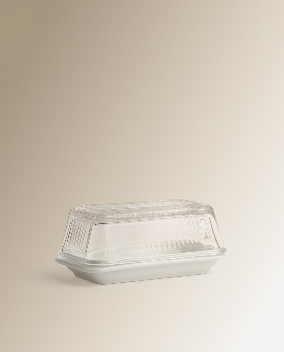 Manteigueira rectangular Oviedo El Corte Inglés Branco-2