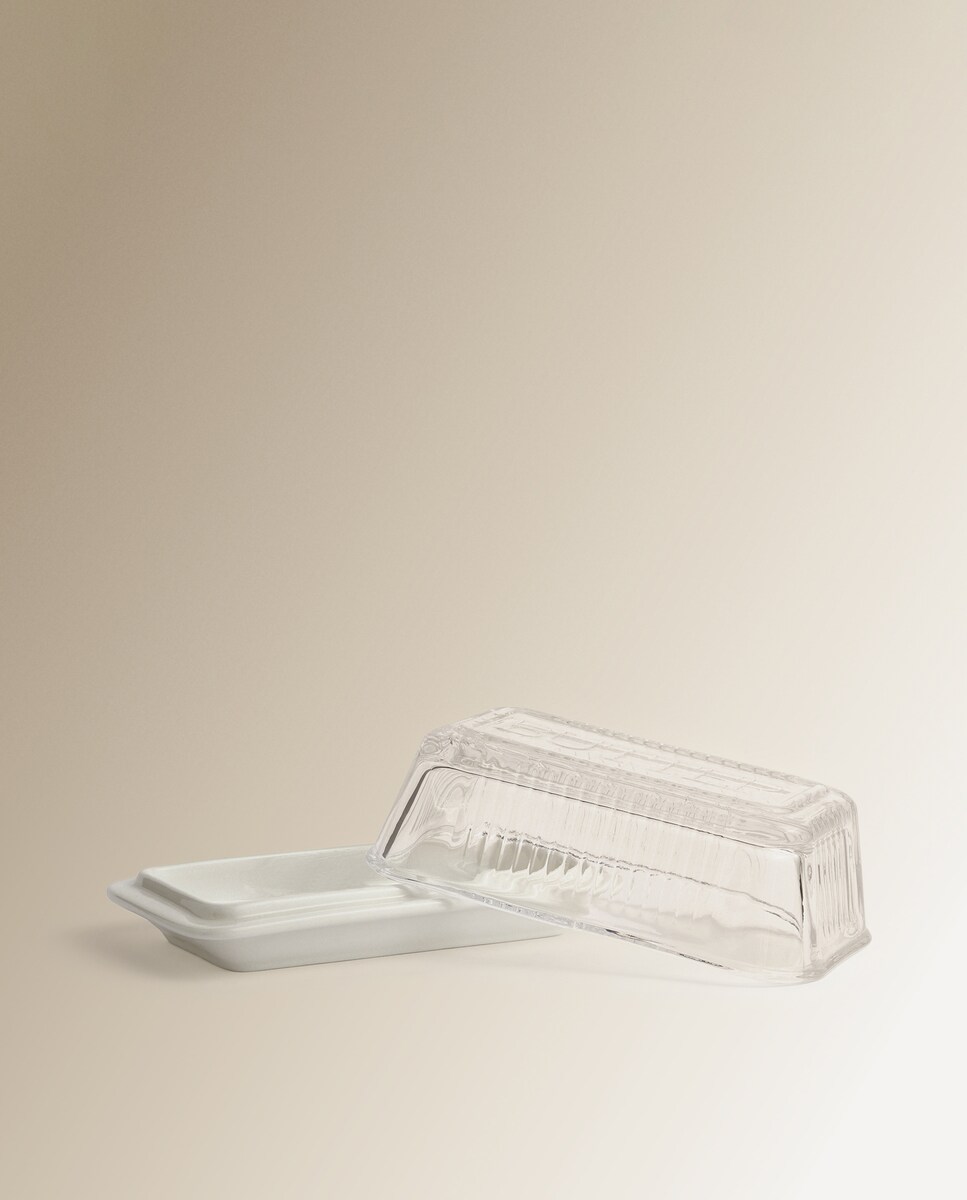 Manteigueira rectangular Oviedo El Corte Inglés Branco-3