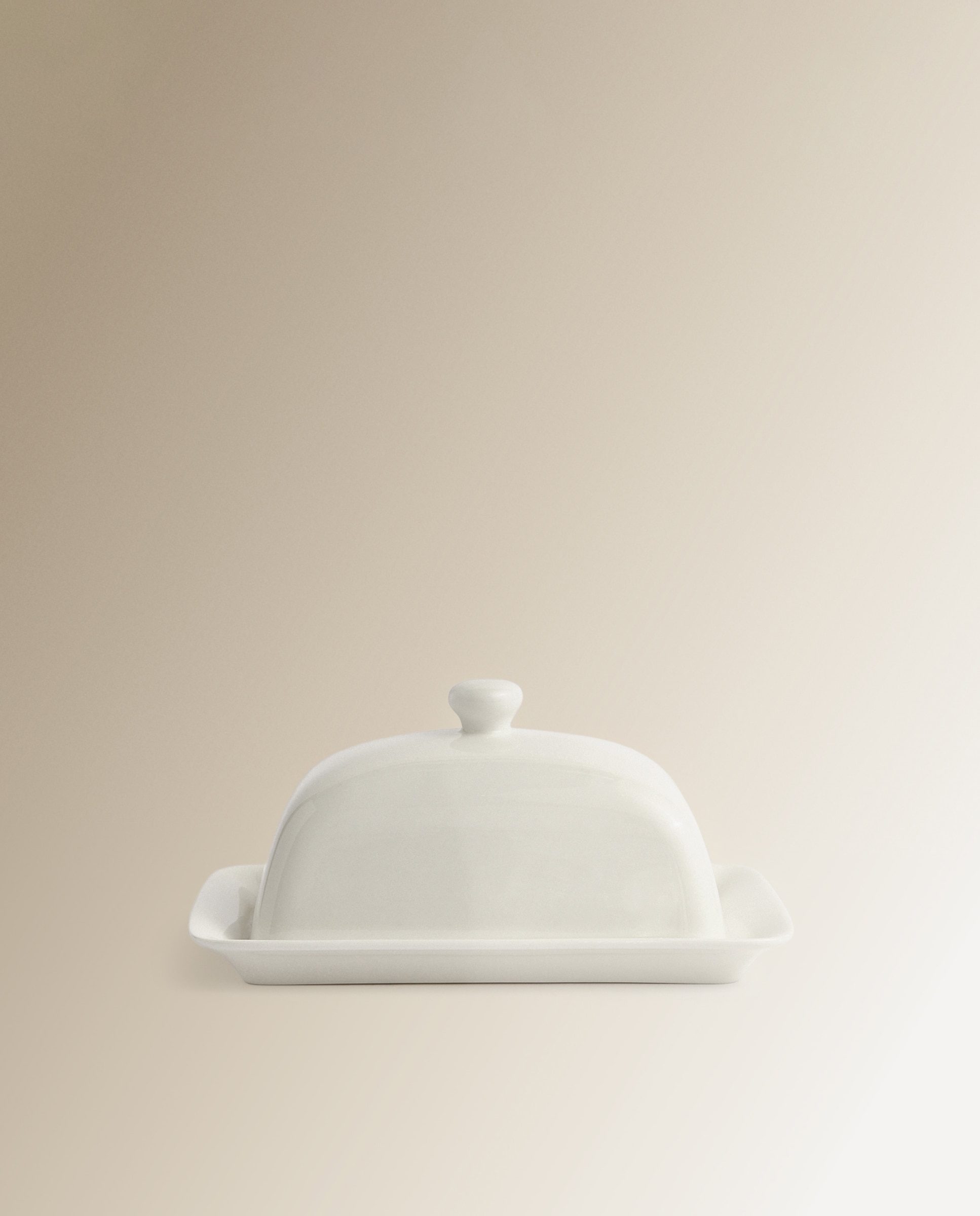 Manteigueira Bone China Essential El Corte Inglés Branco-1
