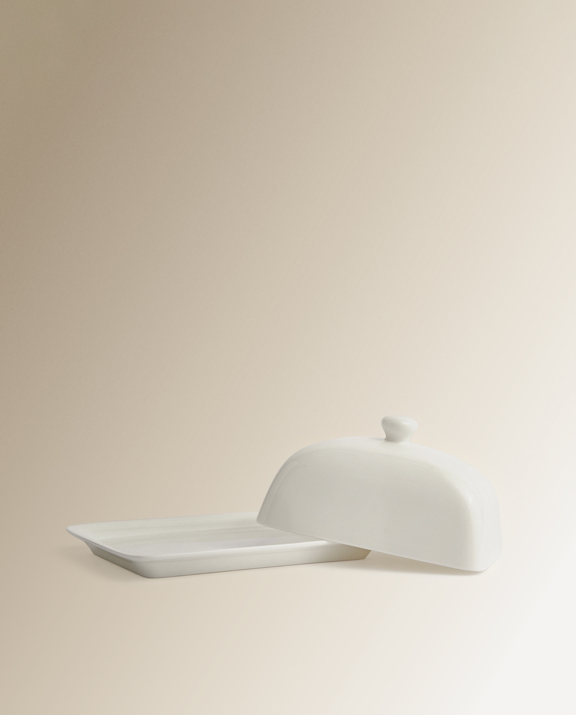 Manteigueira Bone China Essential El Corte Inglés Branco-3