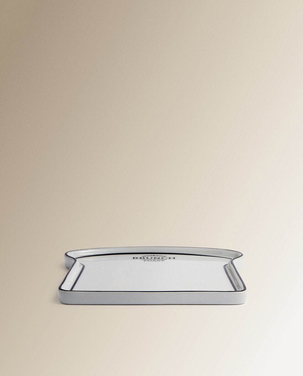 Plato para tostada Brunch Basics El Corte Inglés Blanco-2