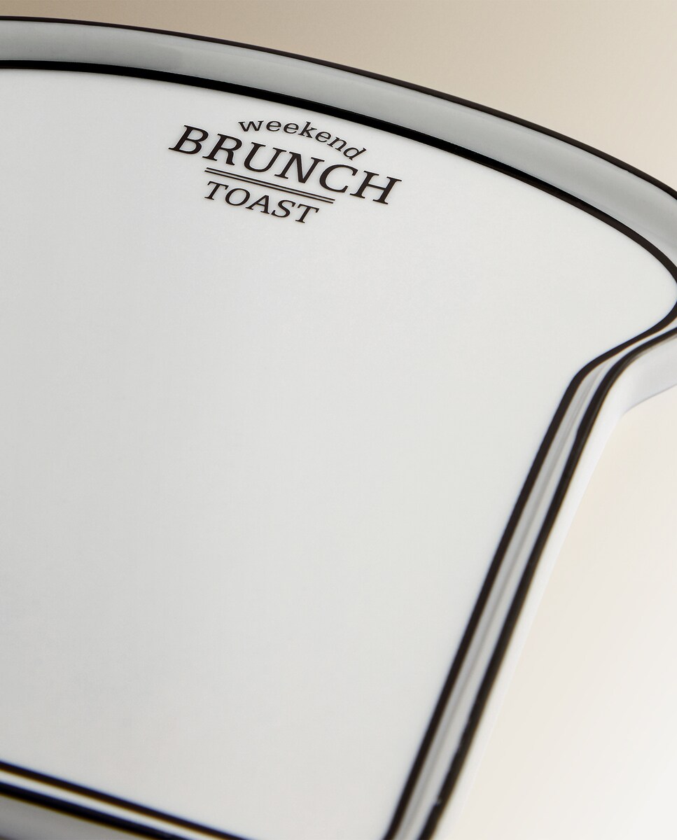 Plato para tostada Brunch Basics El Corte Inglés Blanco-3