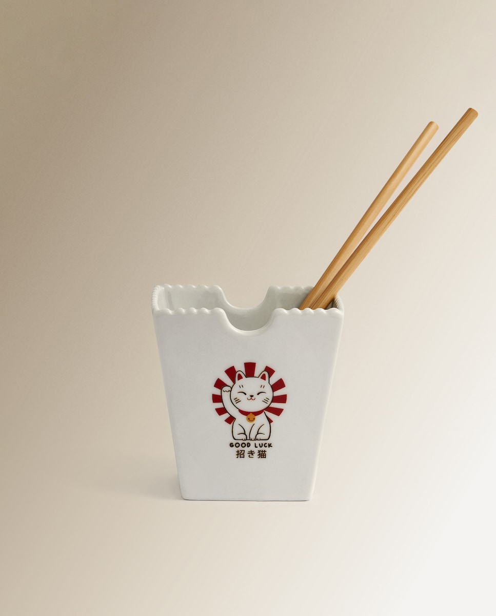 Bowl Noodles Manekineko Basics El Corte Inglés Blanco-1