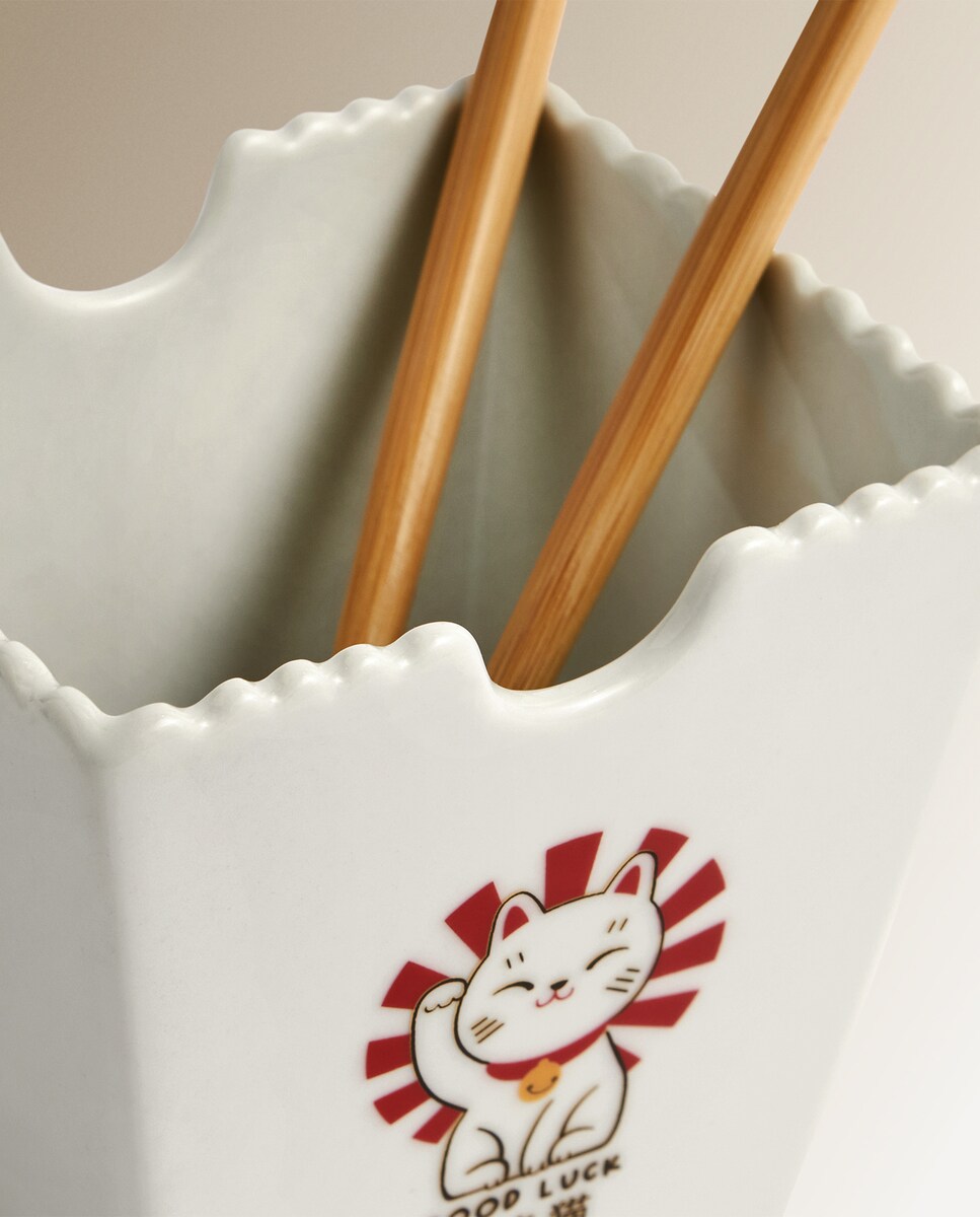 Bowl Noodles Manekineko Basics El Corte Inglés Blanco-3