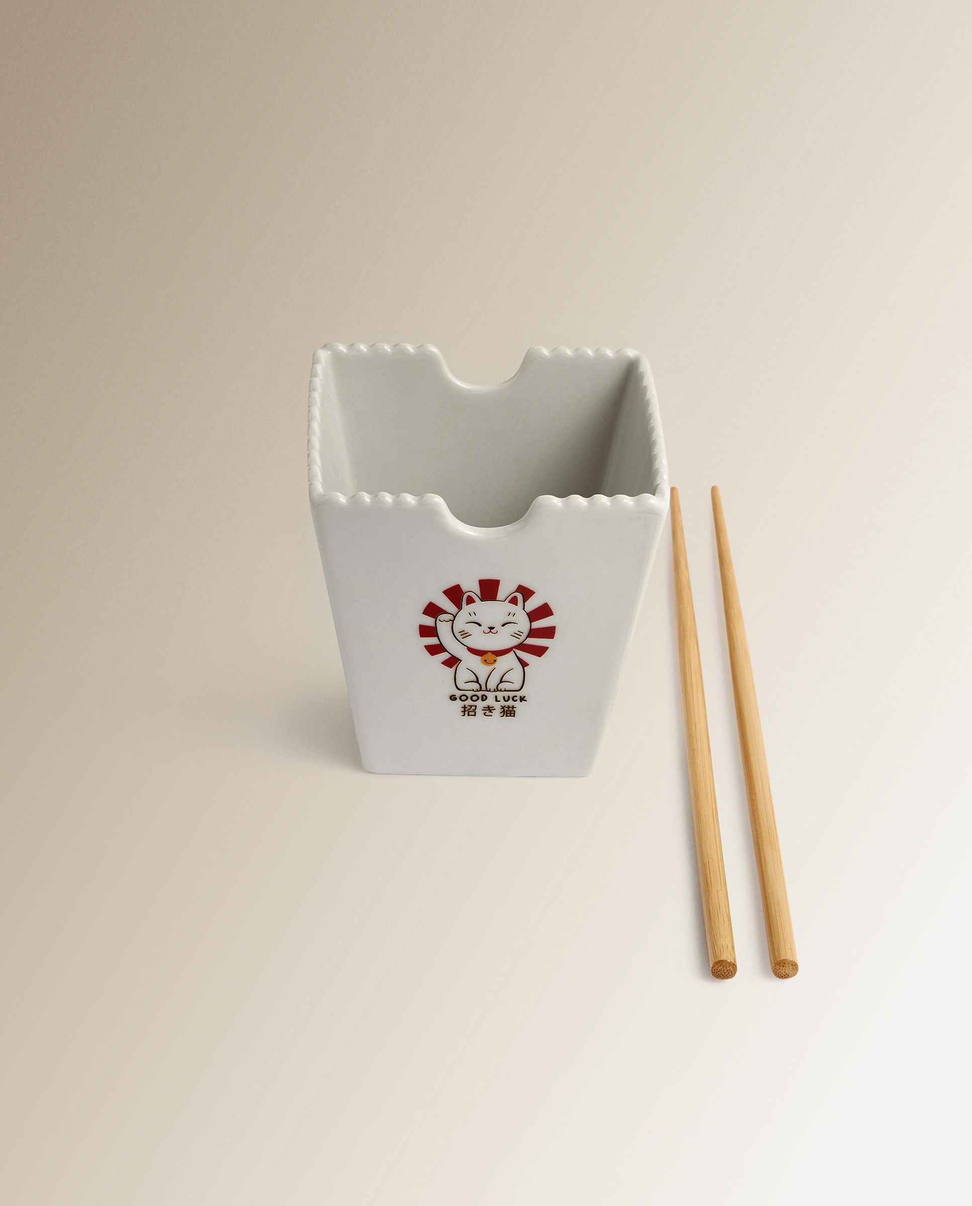 Bowl Noodles Manekineko Basics El Corte Inglés Blanco-3