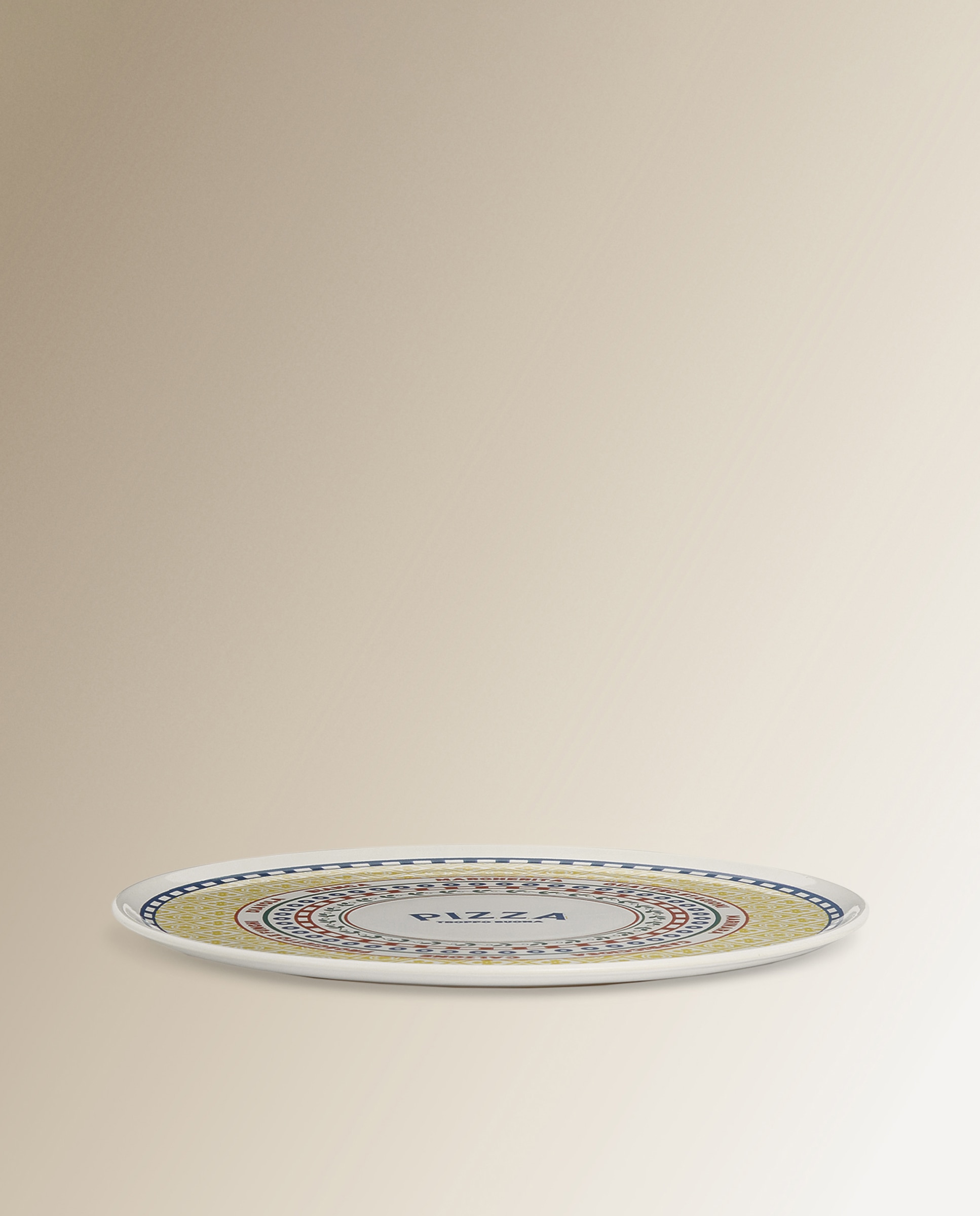 Plato para pizza Sicilia Basics El Corte Inglés Multicolor-2