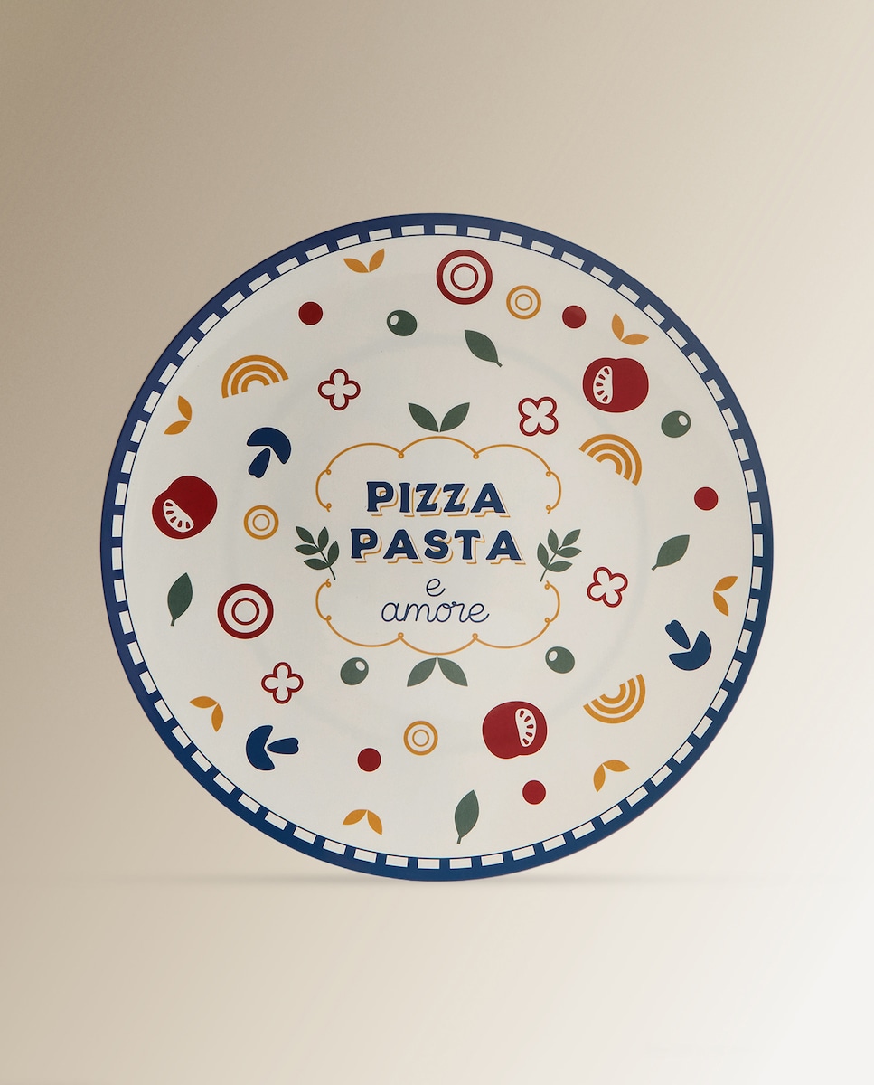 Plato de pizza Sicilia Basics El Corte Inglés Multicolor-1