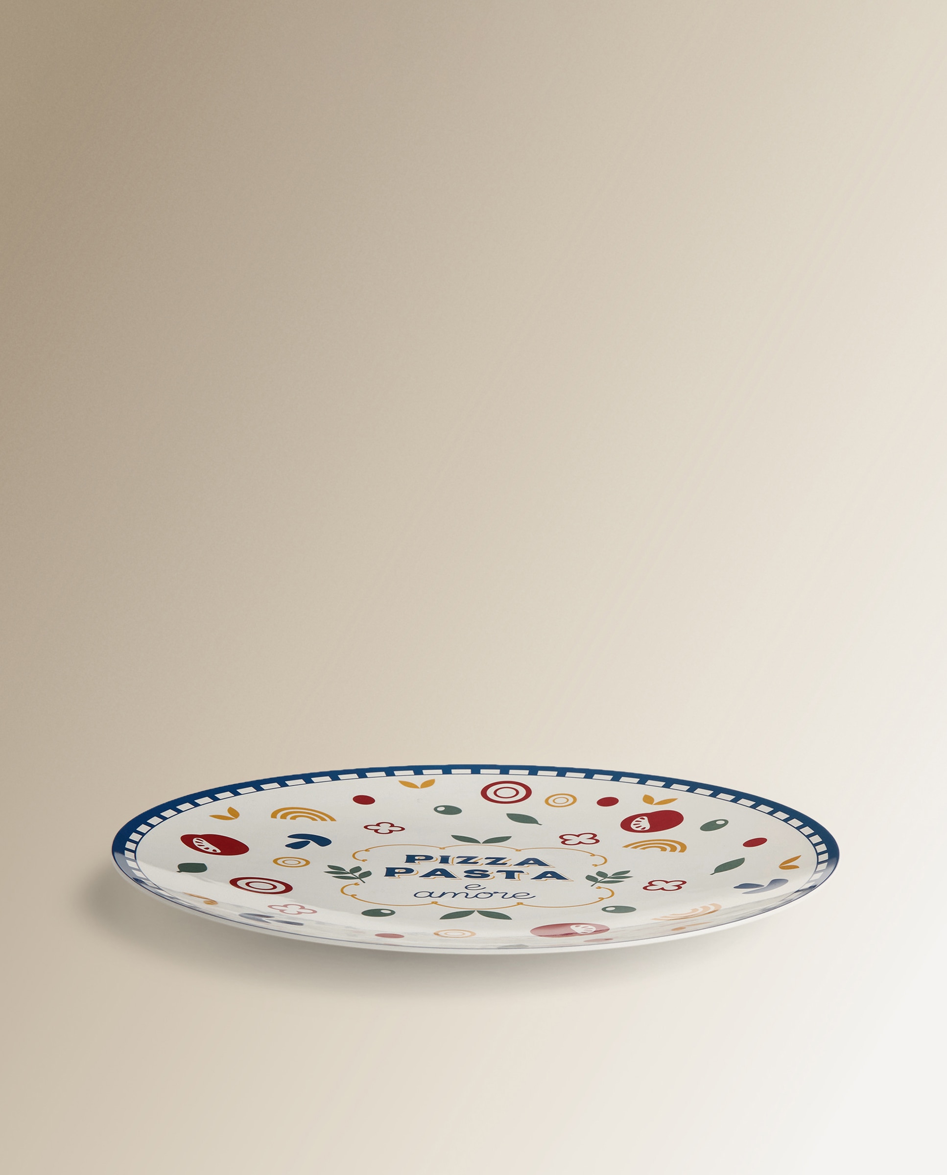 Plato de pizza Sicilia Basics El Corte Inglés Multicolor-2