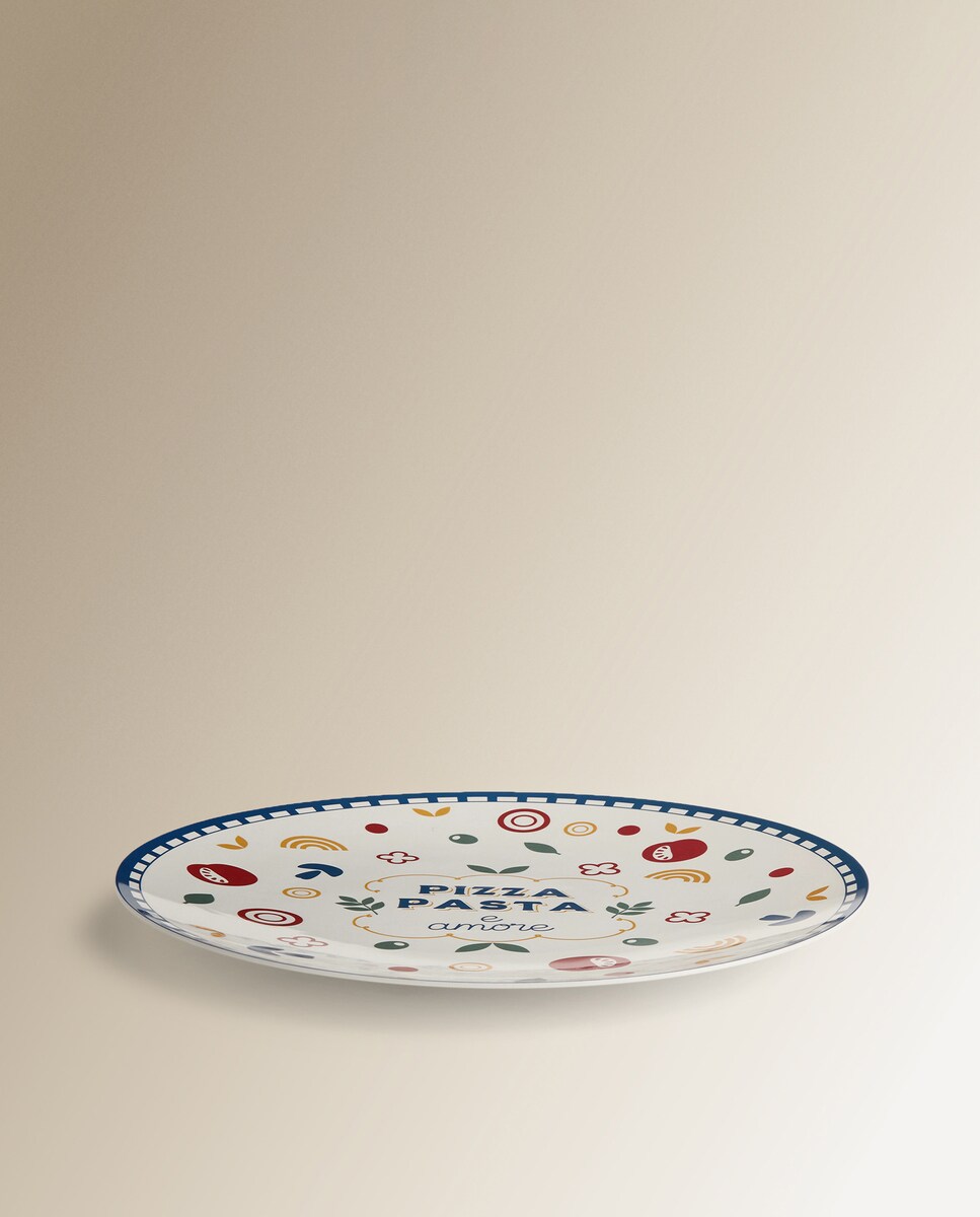 Plato de pizza Sicilia Basics El Corte Inglés Multicolor-3