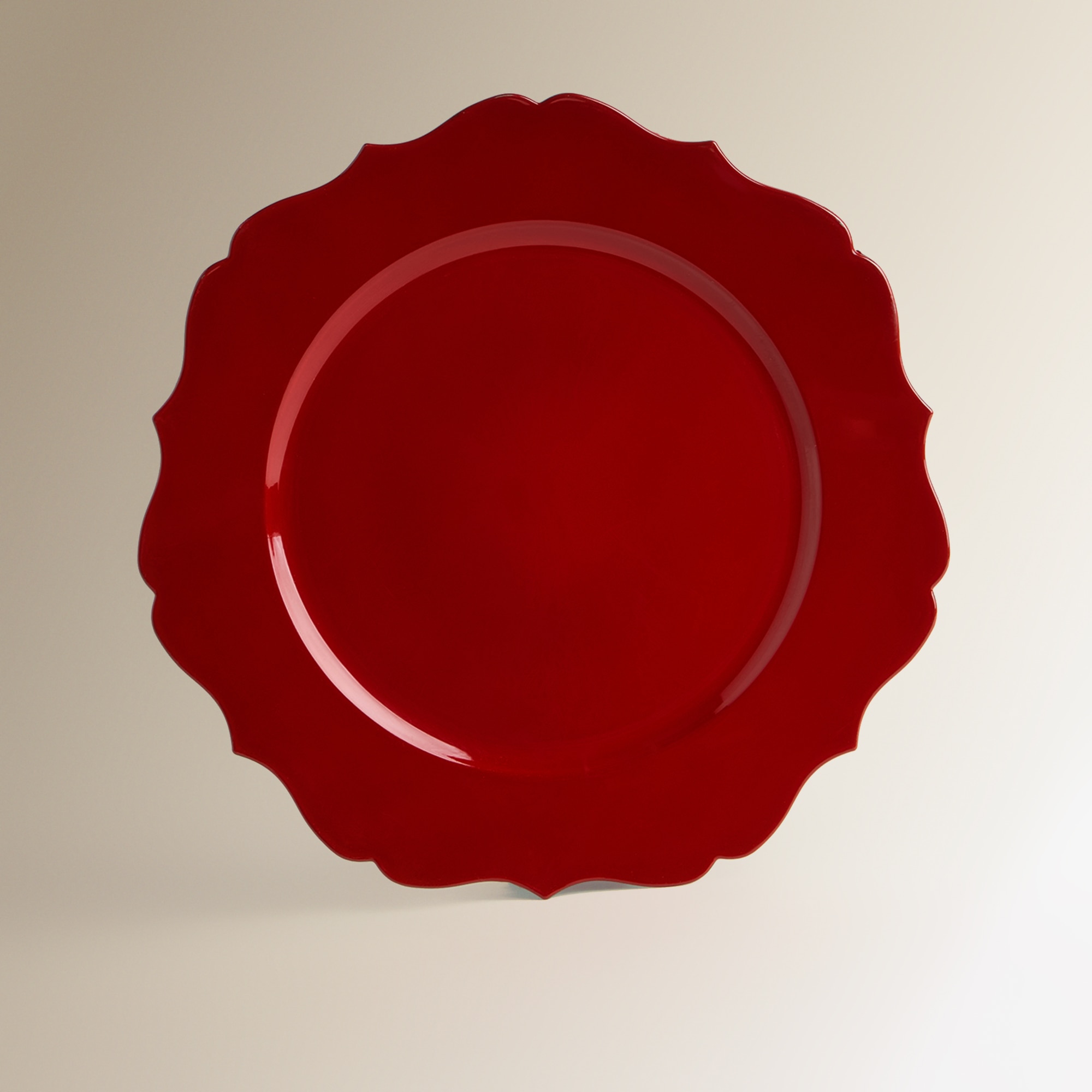 Bajo plato Florencia Navidad Basics El Corte Inglés Rojo-2
