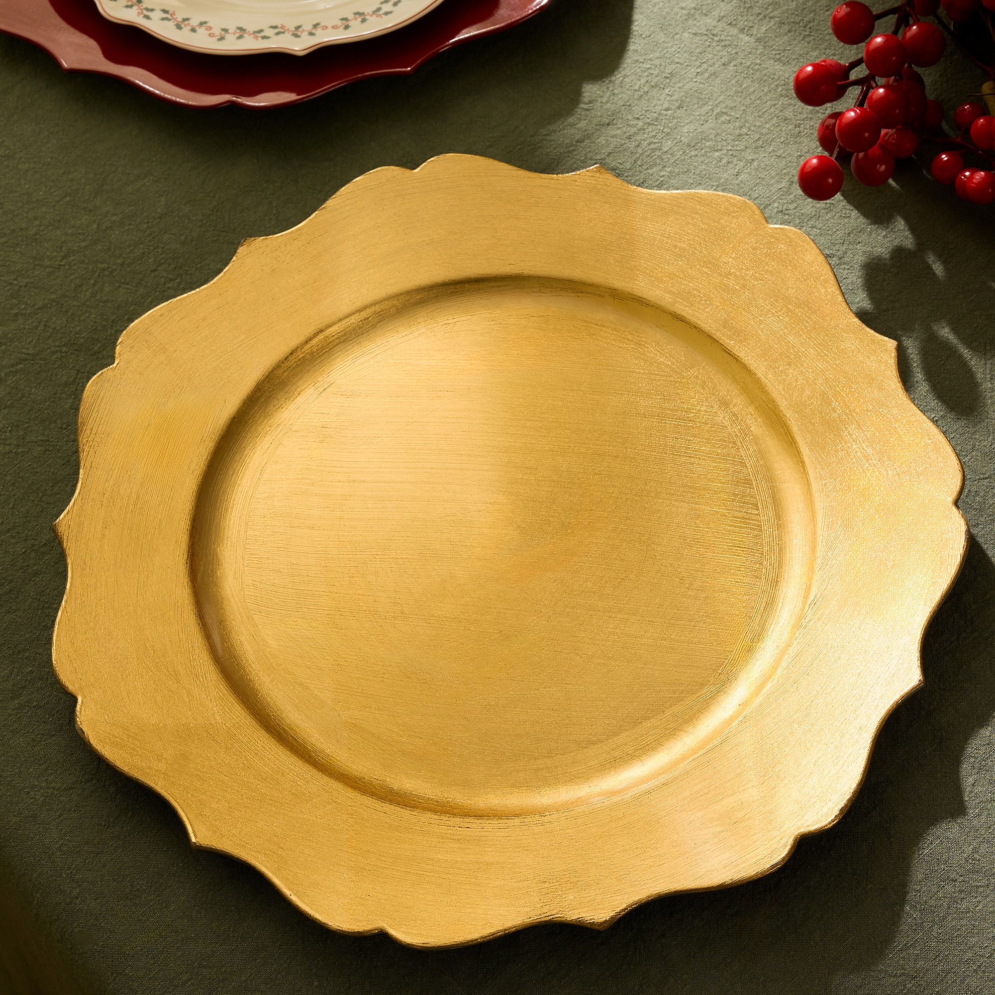 Imagen 0 de Bajo plato Florencia Navidad Basics El Corte Inglés