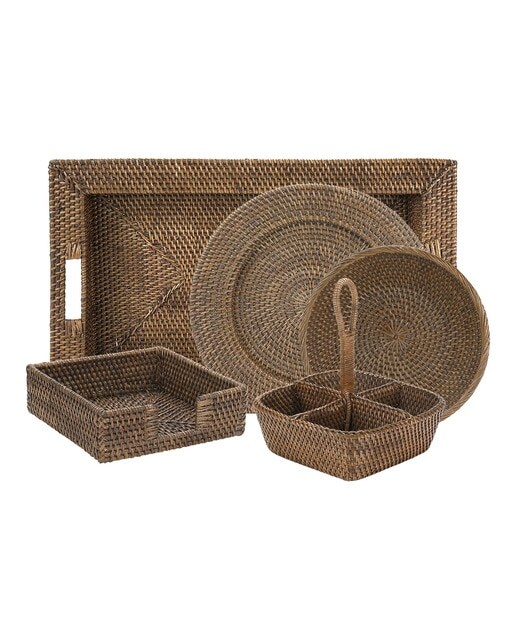Colección de accesorios de mesa por piezas Malang Marrón Oscuro El Corte Inglés