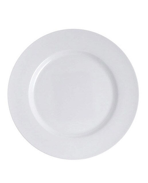 Prato raso redondo com aba Bone China Essential El Corte Inglés 1