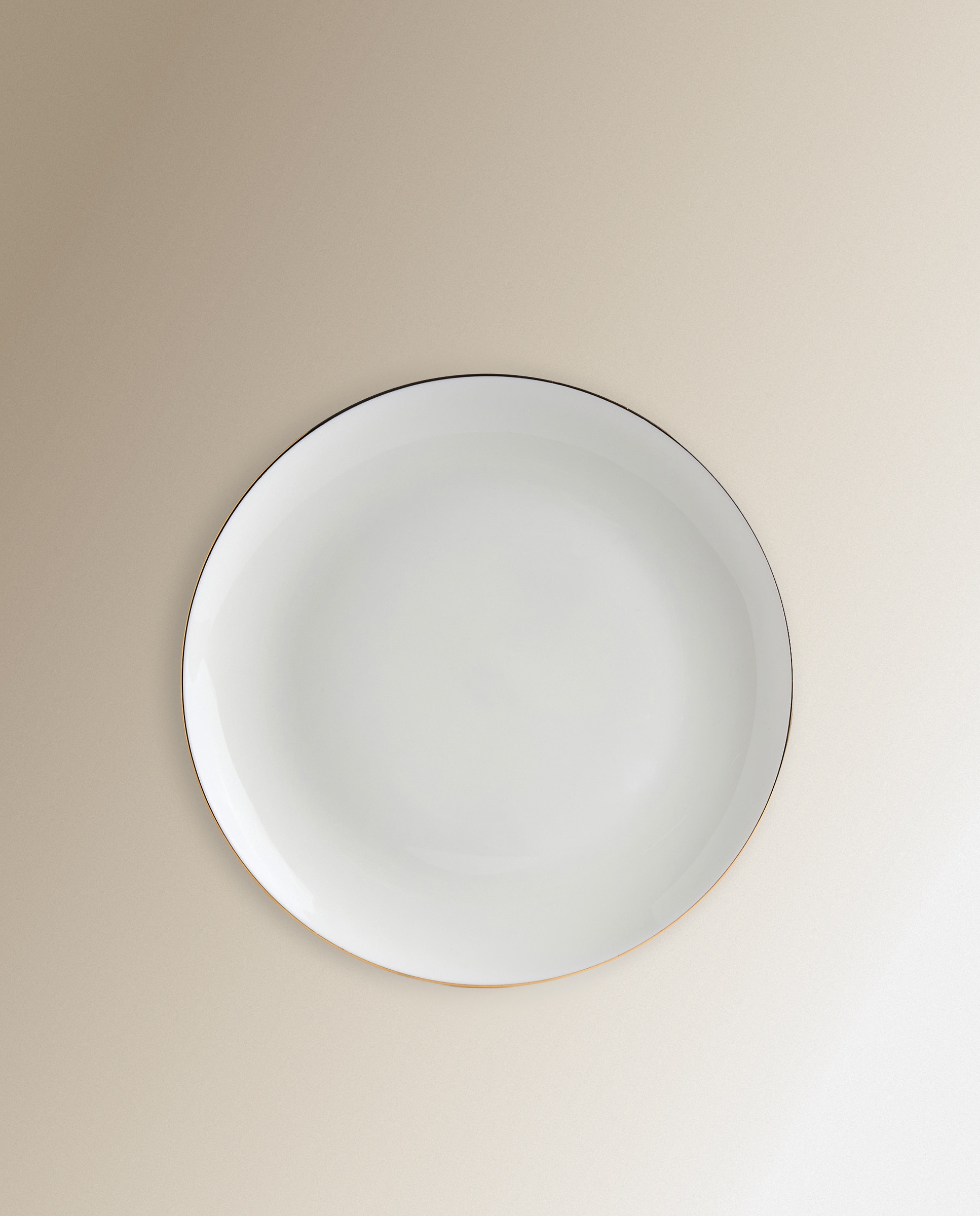 Prato raso Bone China Fio Dourado El Corte Inglés Branco-2