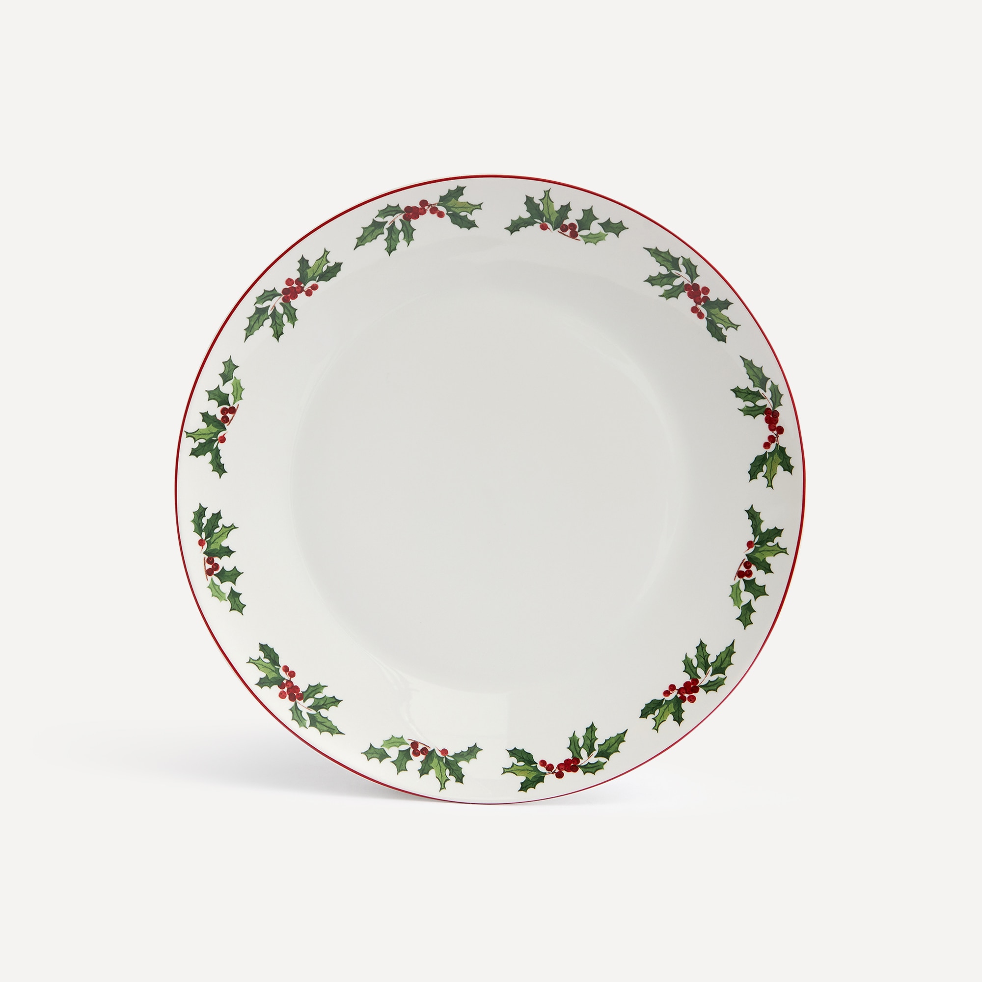 Plato llano Corona Navidad Basics El Corte Inglés Blanco-1