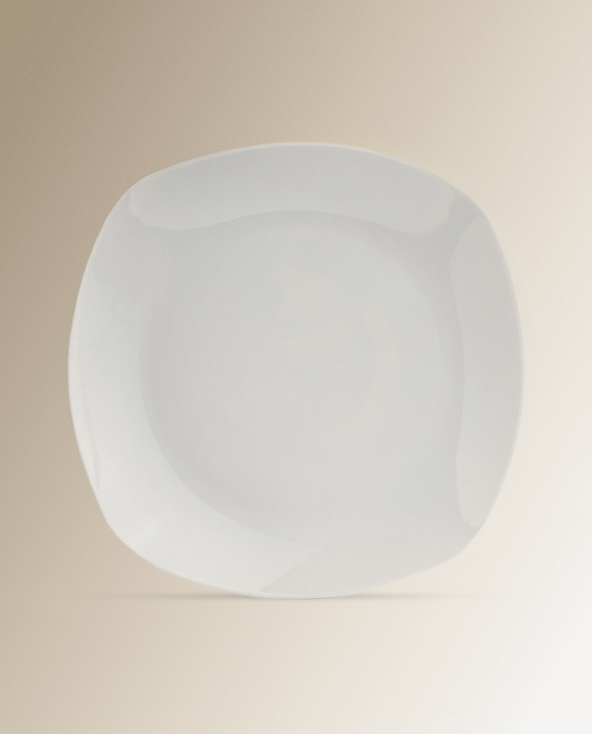 Plato llano cuadrado Every Day Basics El Corte Inglés Blanco-1