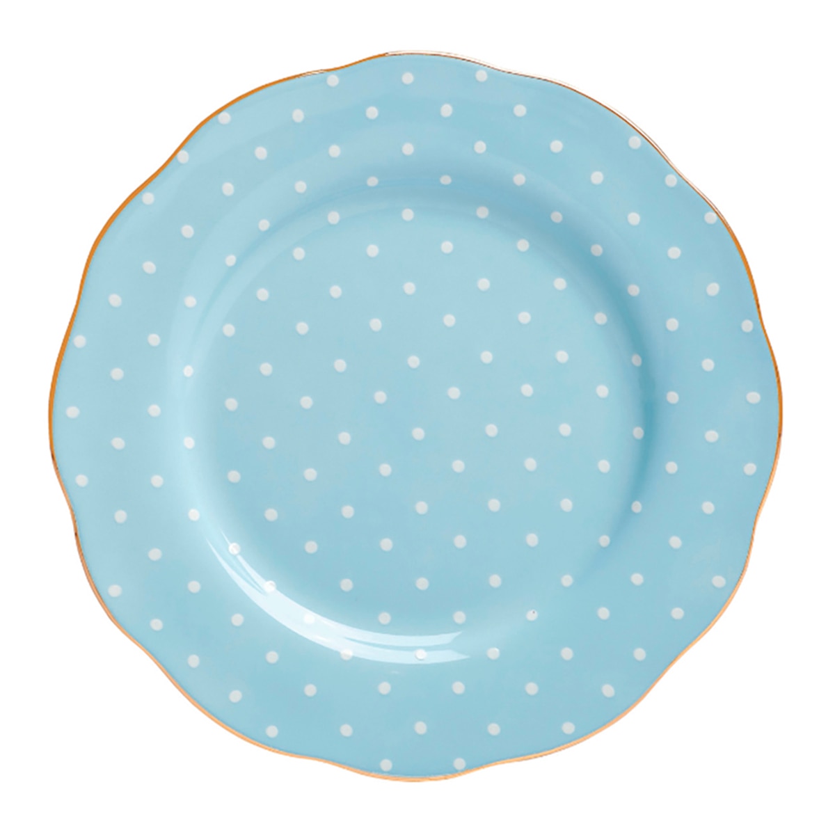 Imagem 0 de Prato de Sobremesa Polka - Azul