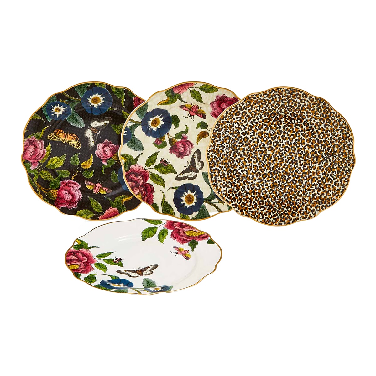 Imagem 0 de Conjunto de 4 Pratos de Sobremesa Creatures of Curiosity